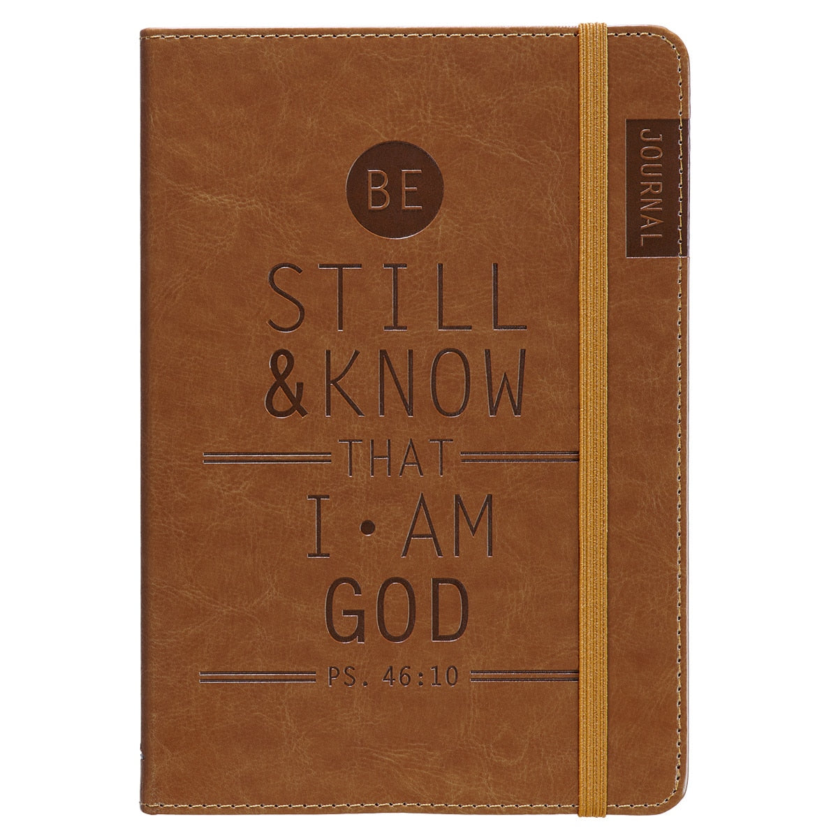 Be Still & Know Tan Flexcover Journal  - Psalm 46:10