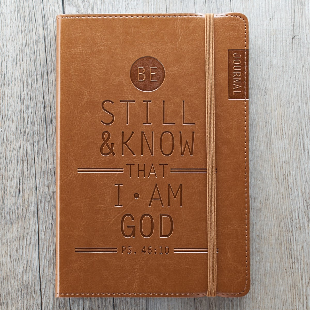 Be Still & Know Tan Flexcover Journal  - Psalm 46:10