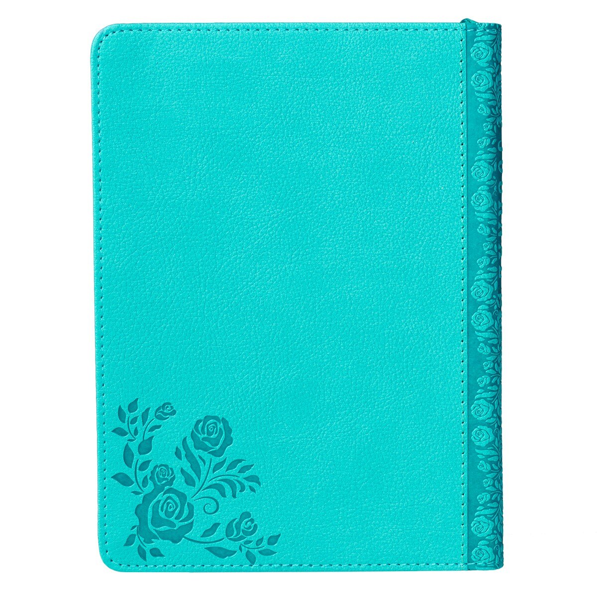  Strength and Dignity Teal Faux Leather Handy-sized Journal - Proverbs 31:25