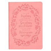 Diario de piel sintética rosa «Yo sé los planes» - Jeremías 29:11