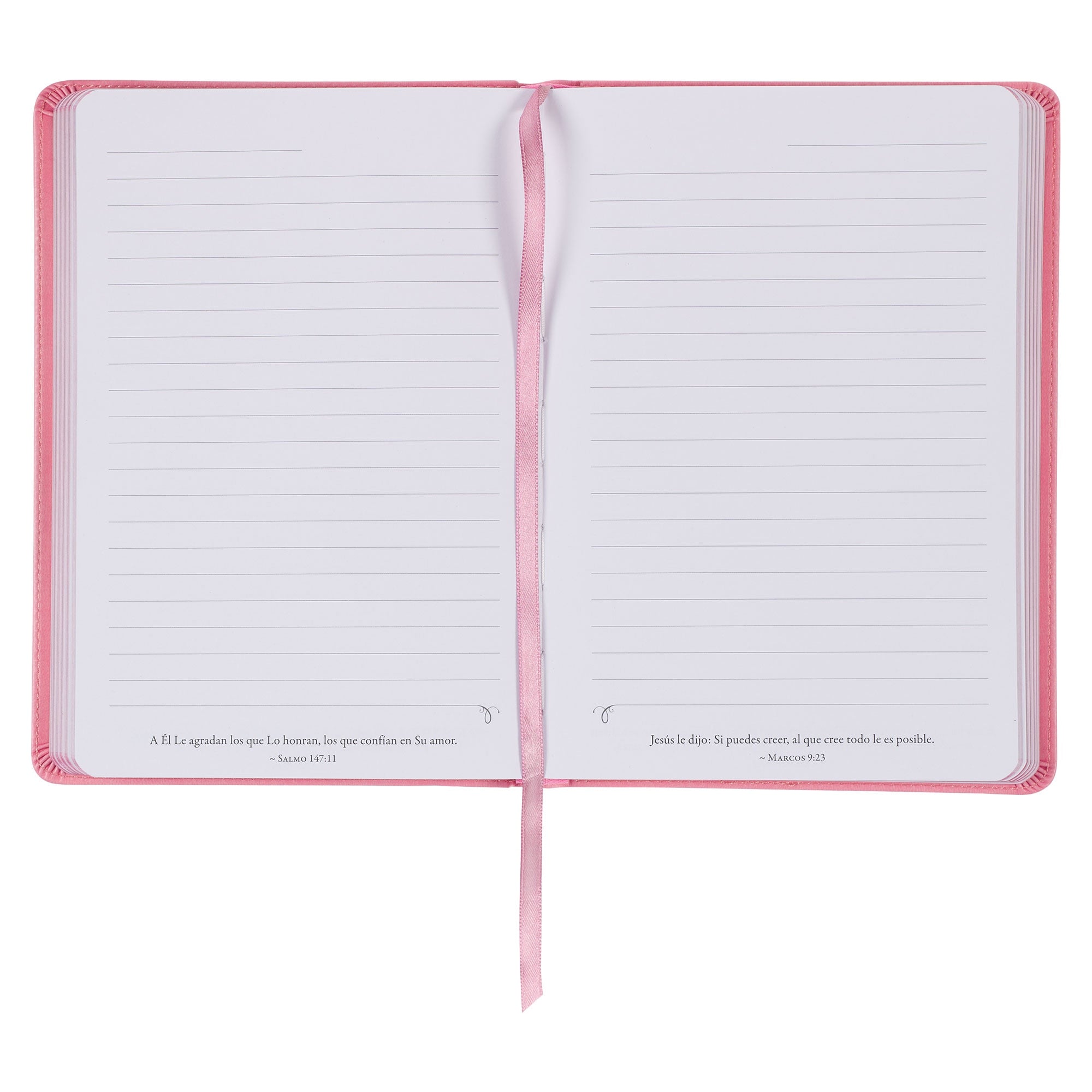 Diario de piel sintética rosa «Yo sé los planes» - Jeremías 29:11