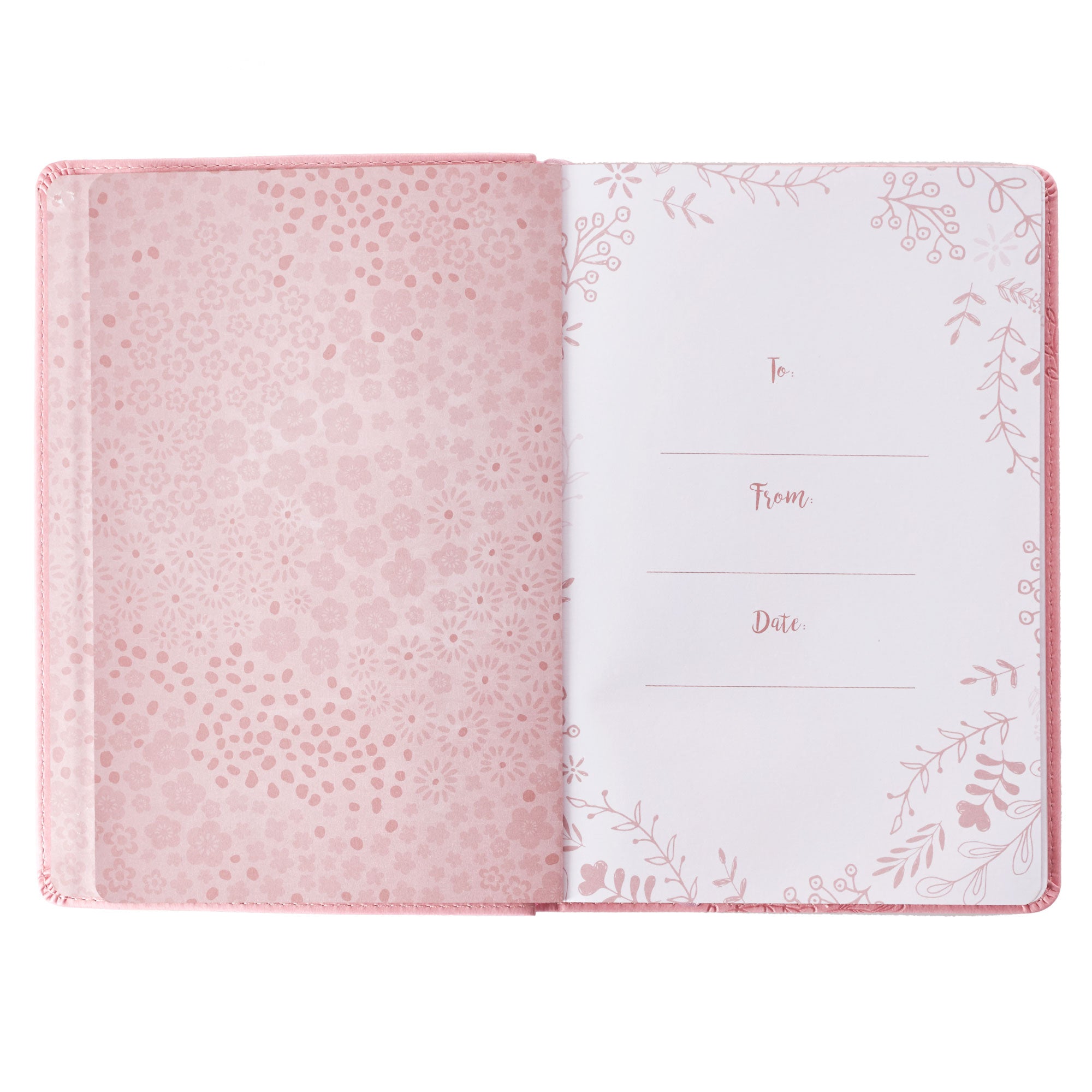 I Know the Plans Pink Slimline Faux Leather Journal - Jeremiah 29:11