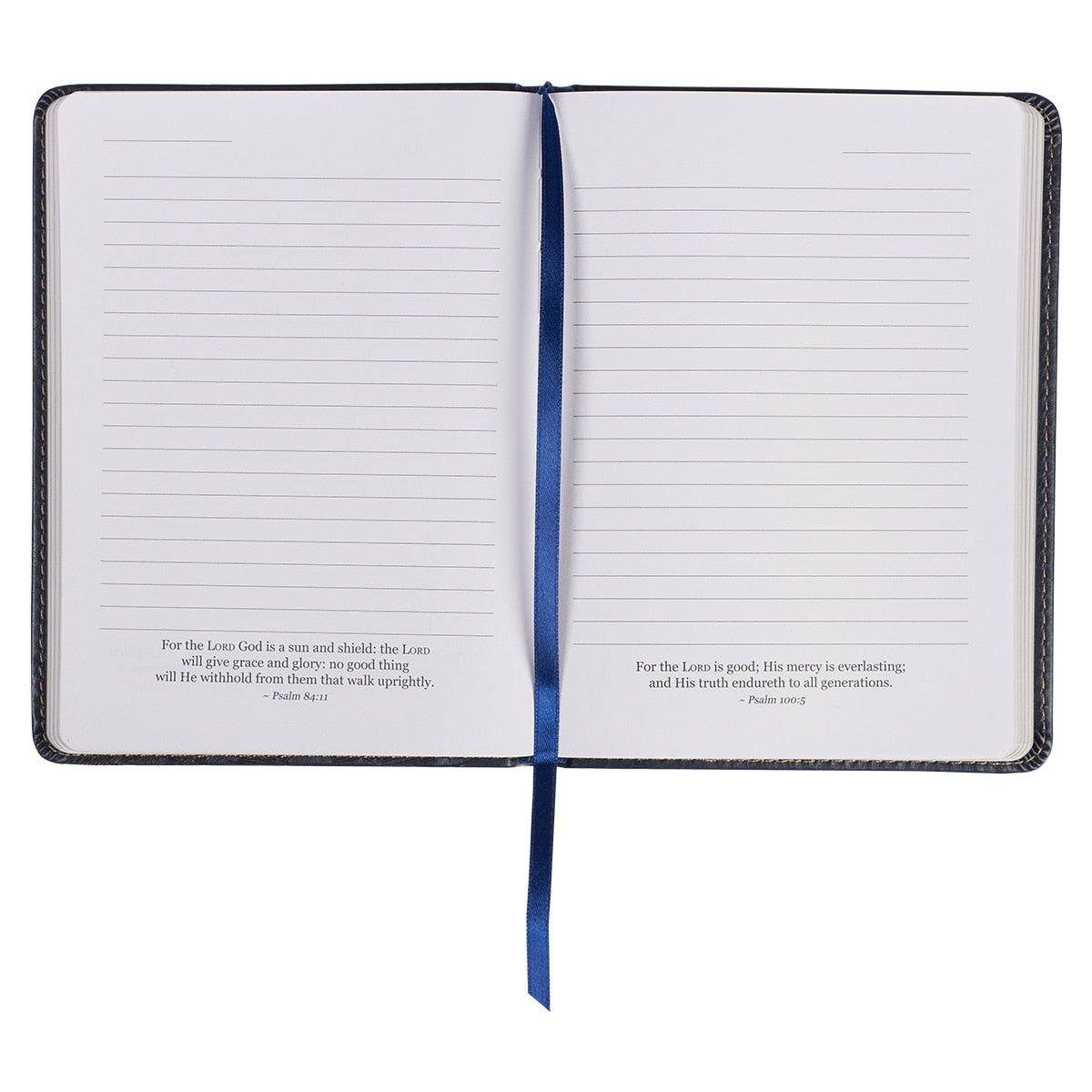 Wings Like Eagles Navy Blue Handy-sized Faux Leather Journal - Isaiah 40:31