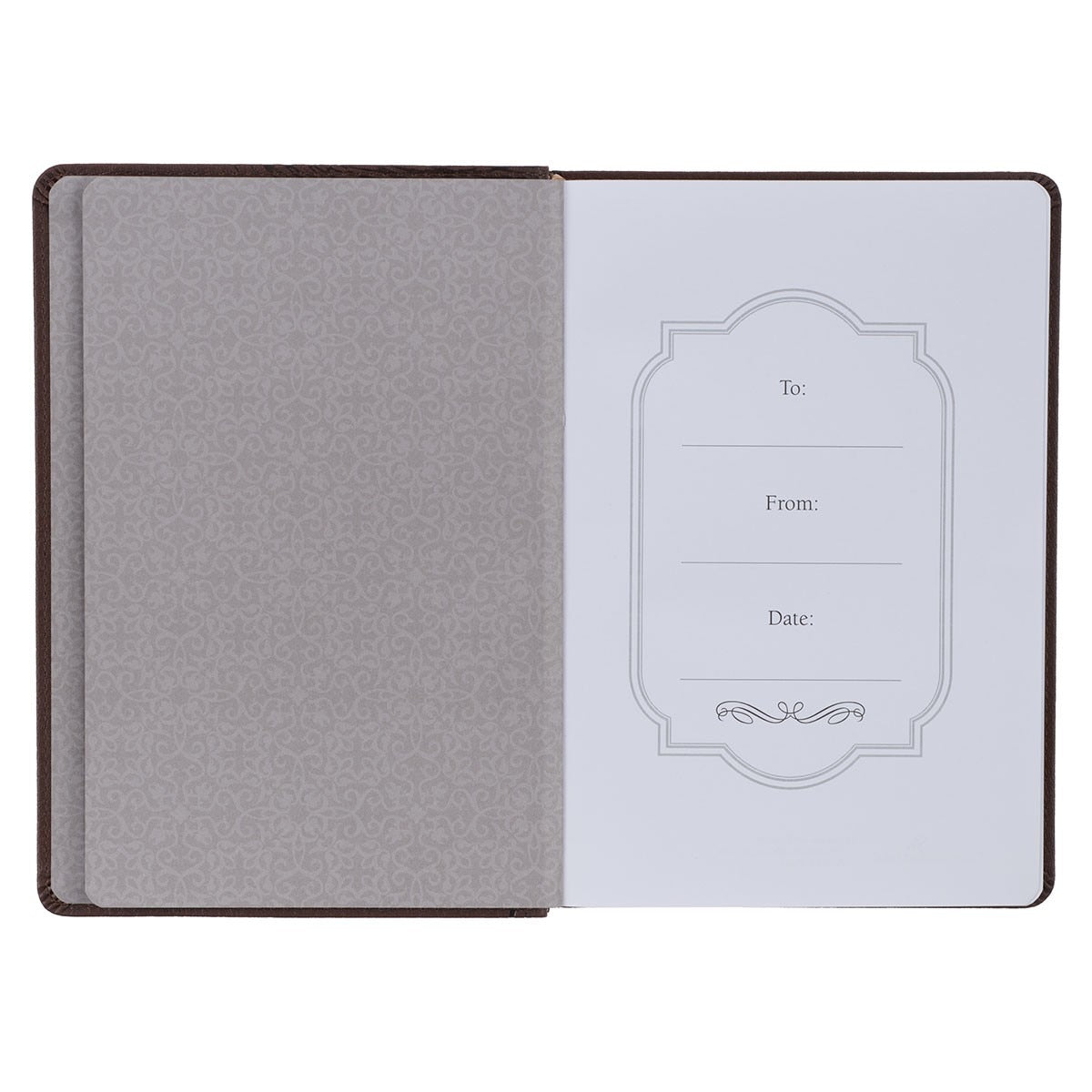 My Strength and My Defense Walnut-Brown Faux Leather Classic Journal - Exodus 15:2