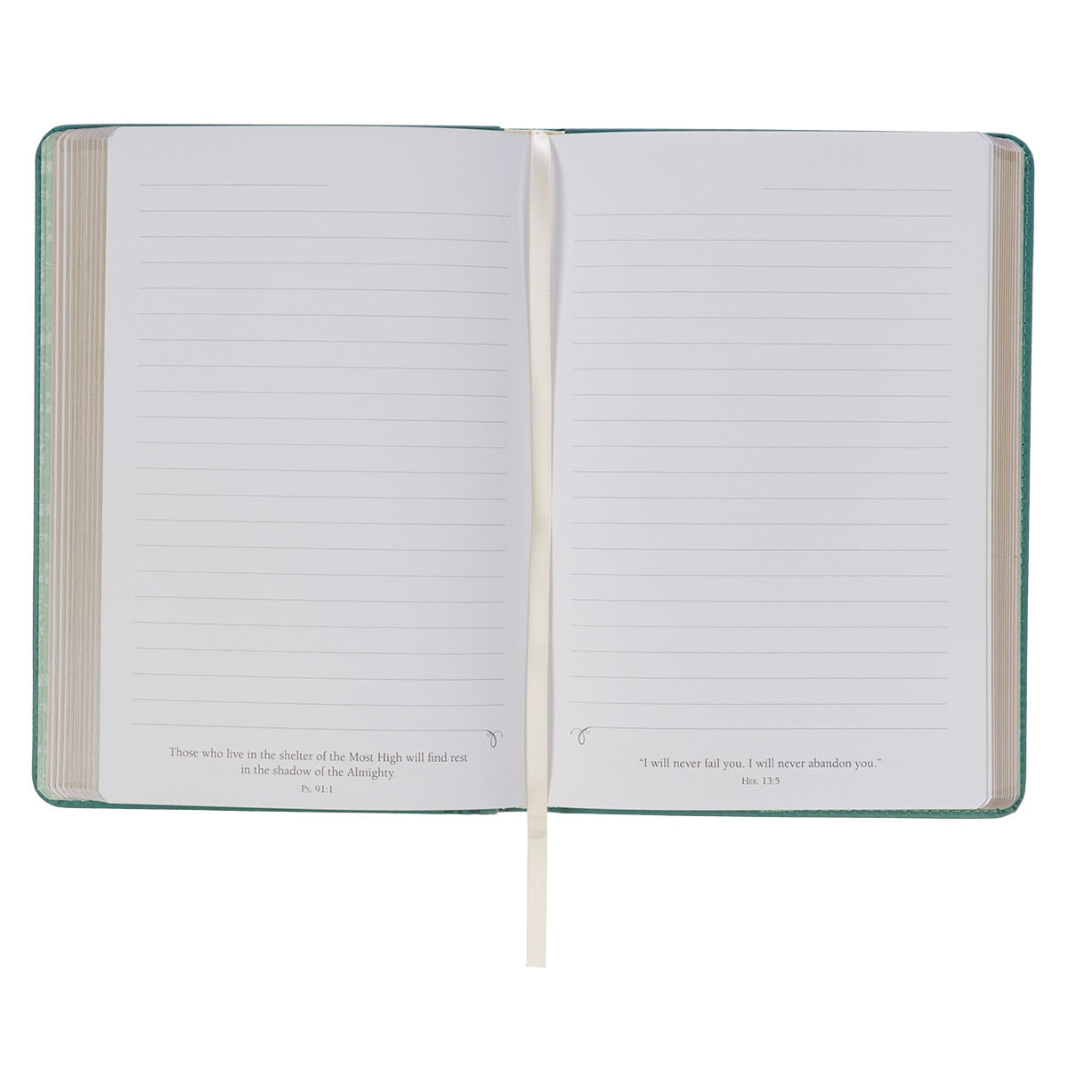 Be Still & Know Teal Faux Leather Classic Journal  - Psalm 46:10