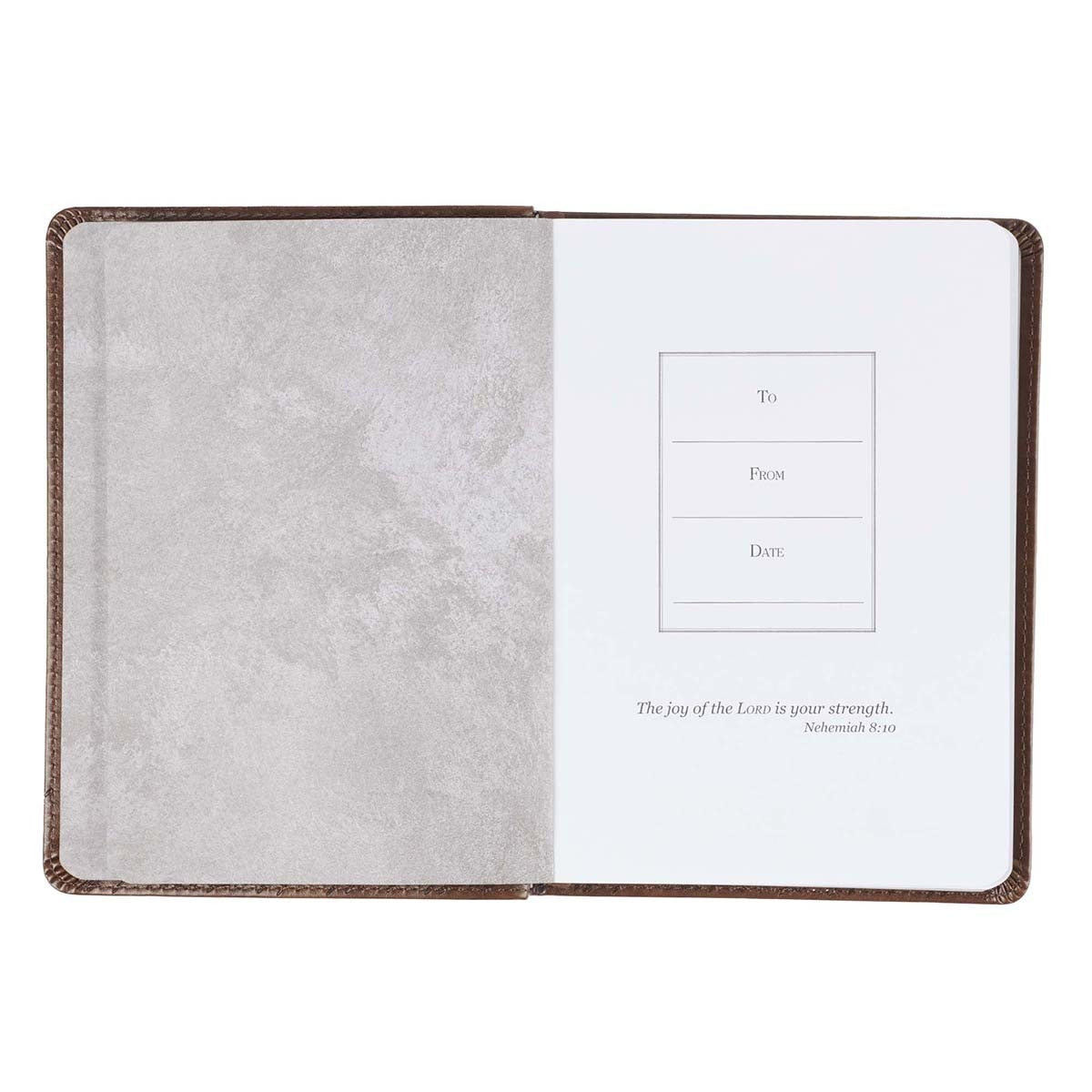 I Know the Plans Brown Handy-size Faux Leather Journal - Jeremiah 29:11