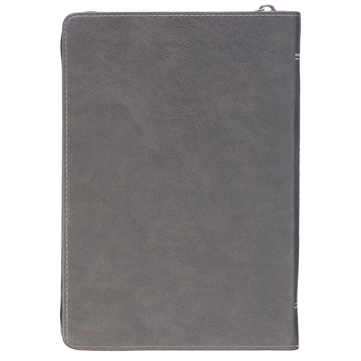 Wings Like Eagles Steel Gray Faux Leather Journal with Zipper Closure - Isaiah 40:31