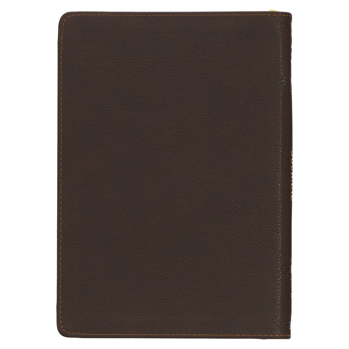 With God All Things Are Possible Two-tone Brown Faux Leather Classic Journal with Zippered Closure - Matthew 19:26