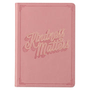 Kindness Matters Pink Faux Leather Classic Journal