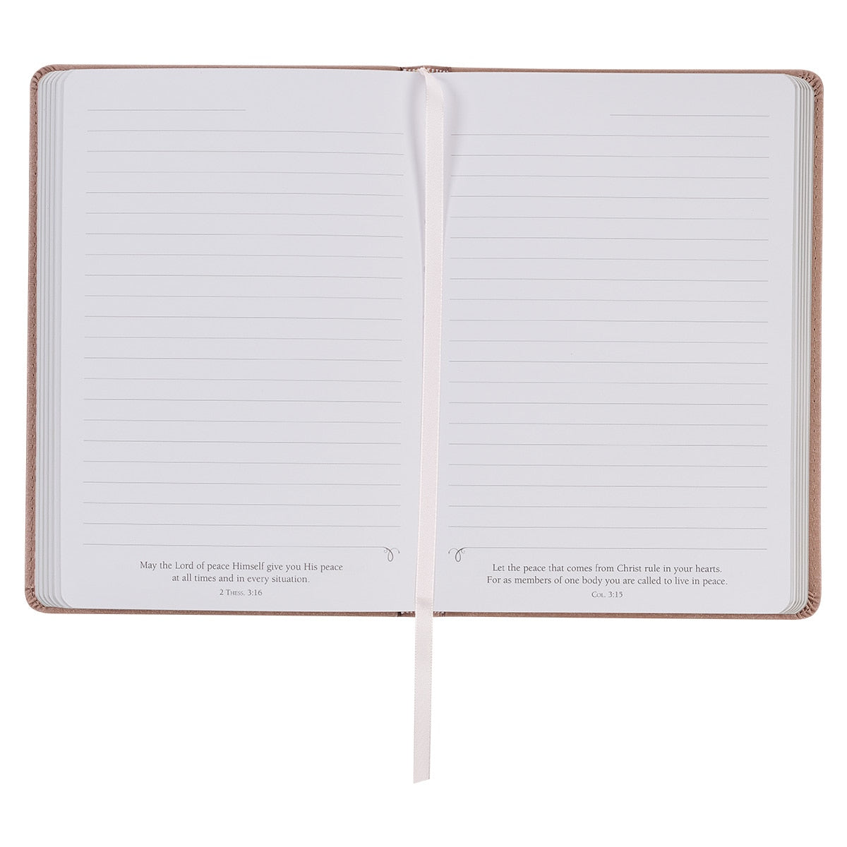 Sufficient Grace Pearlescent Dusty Rose Faux Leather Classic Journal - 2 Corinthians 12:9