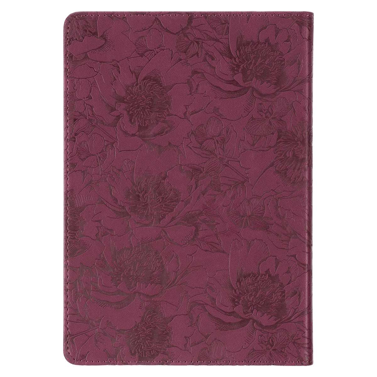 Walk by Faith Floral Berry Faux Leather Classic Journal - 2 Corinthians 5:7