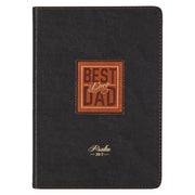 Best Dad Ever Brown Faux Leather Classic Journal - Psalm 28:7