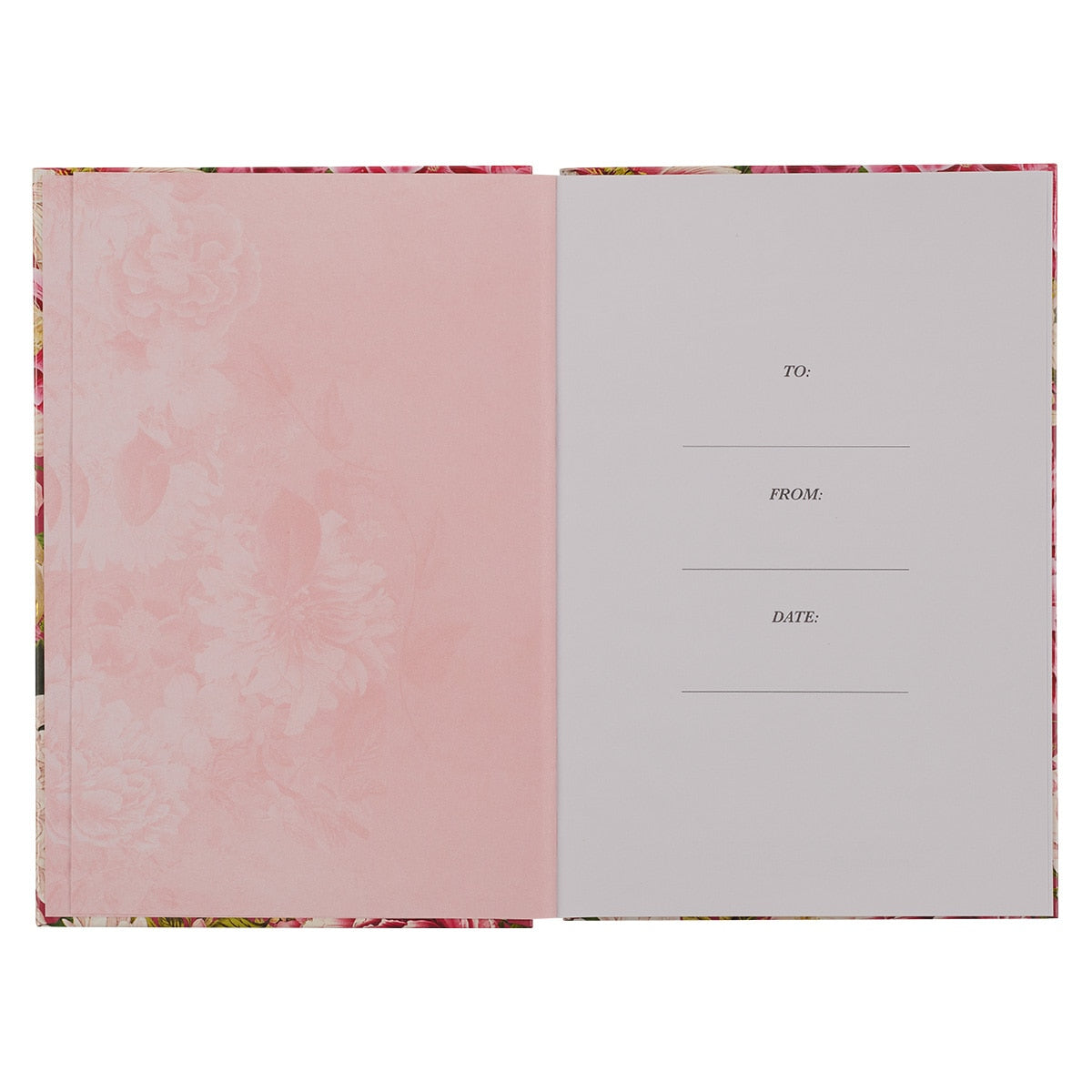 Grace Upon Grace Pink Floral Quarter-bound Journal - James