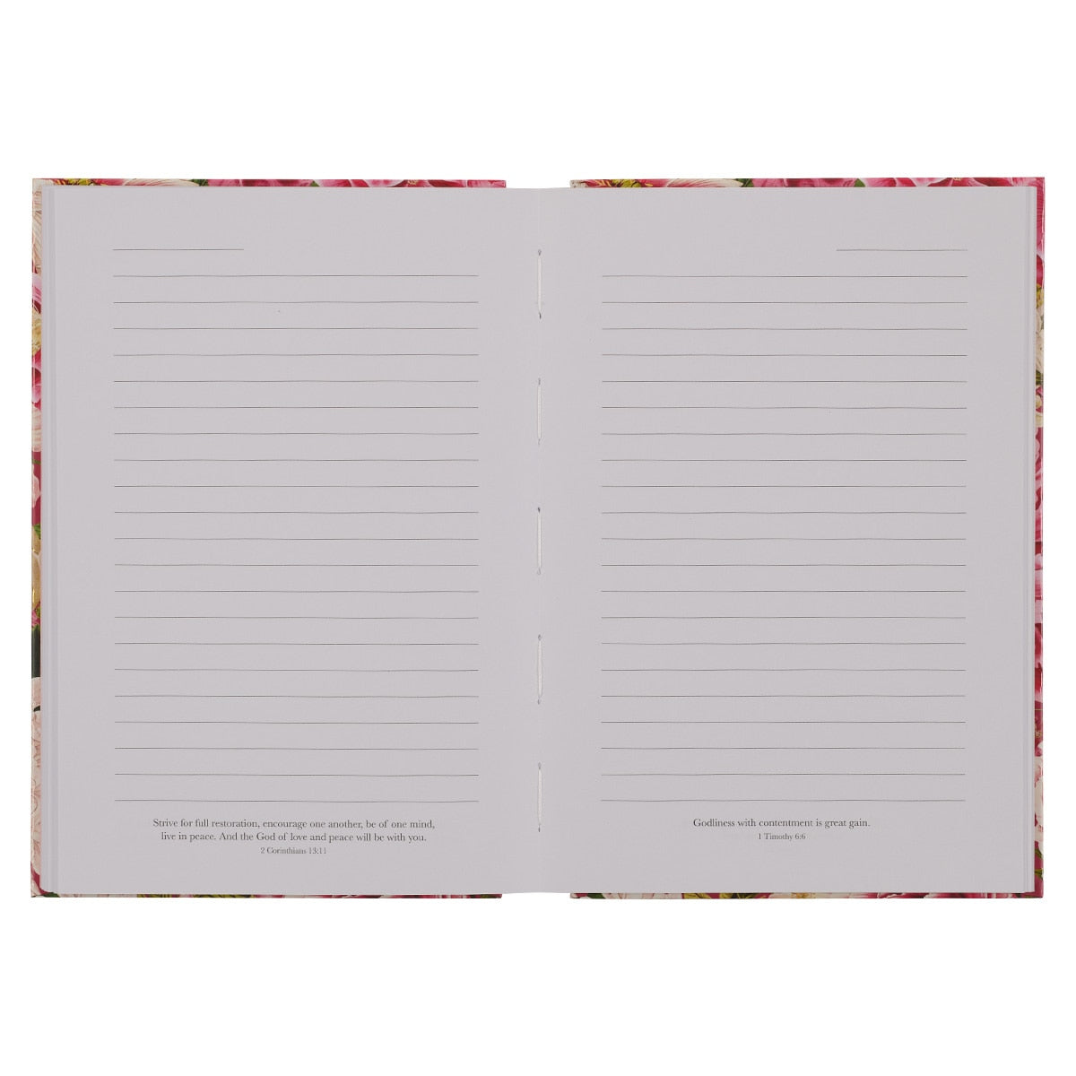 Grace Upon Grace Pink Floral Quarter-bound Journal - James