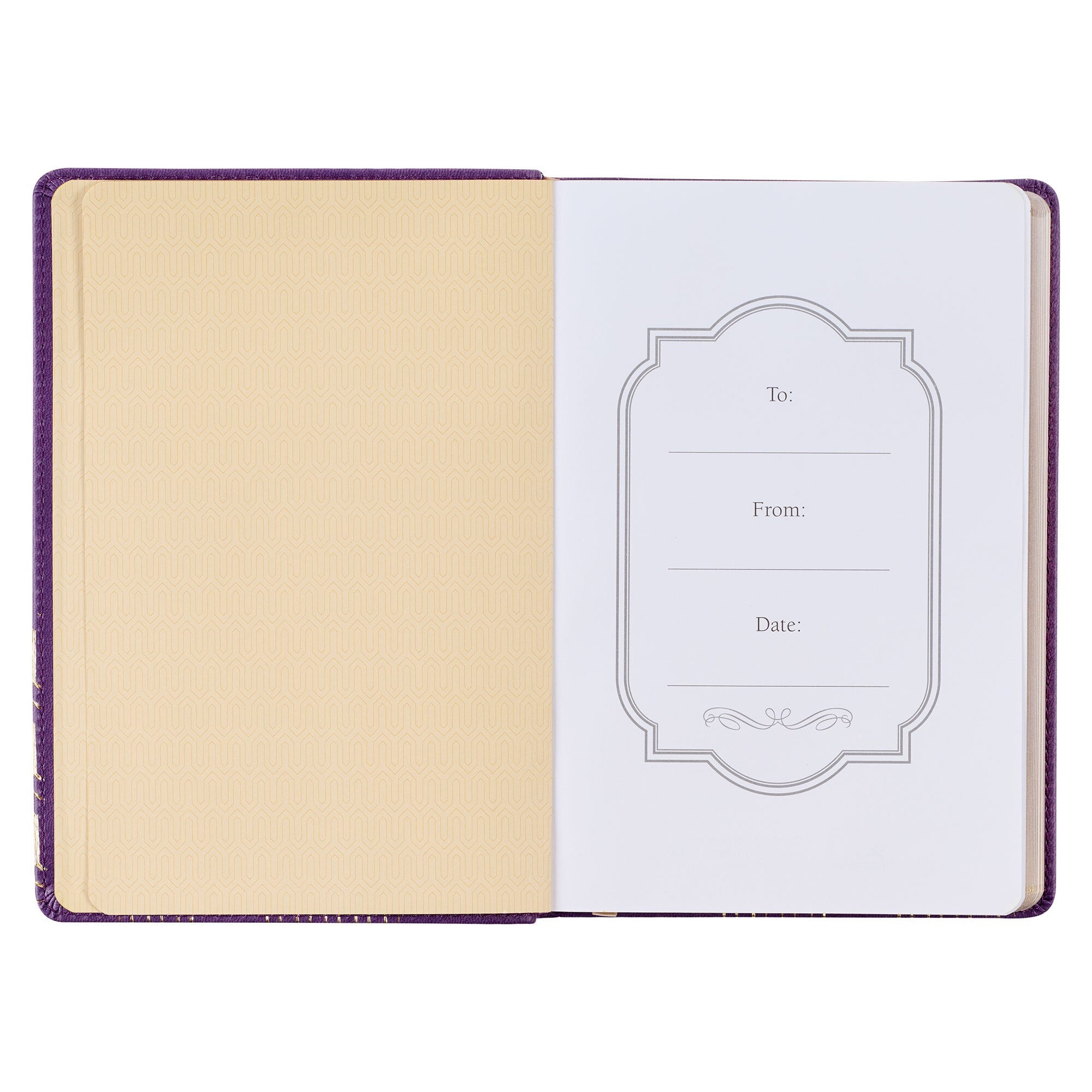 Bless You and Keep You Purple Faux Leather Journal - Numbers 6:24-26