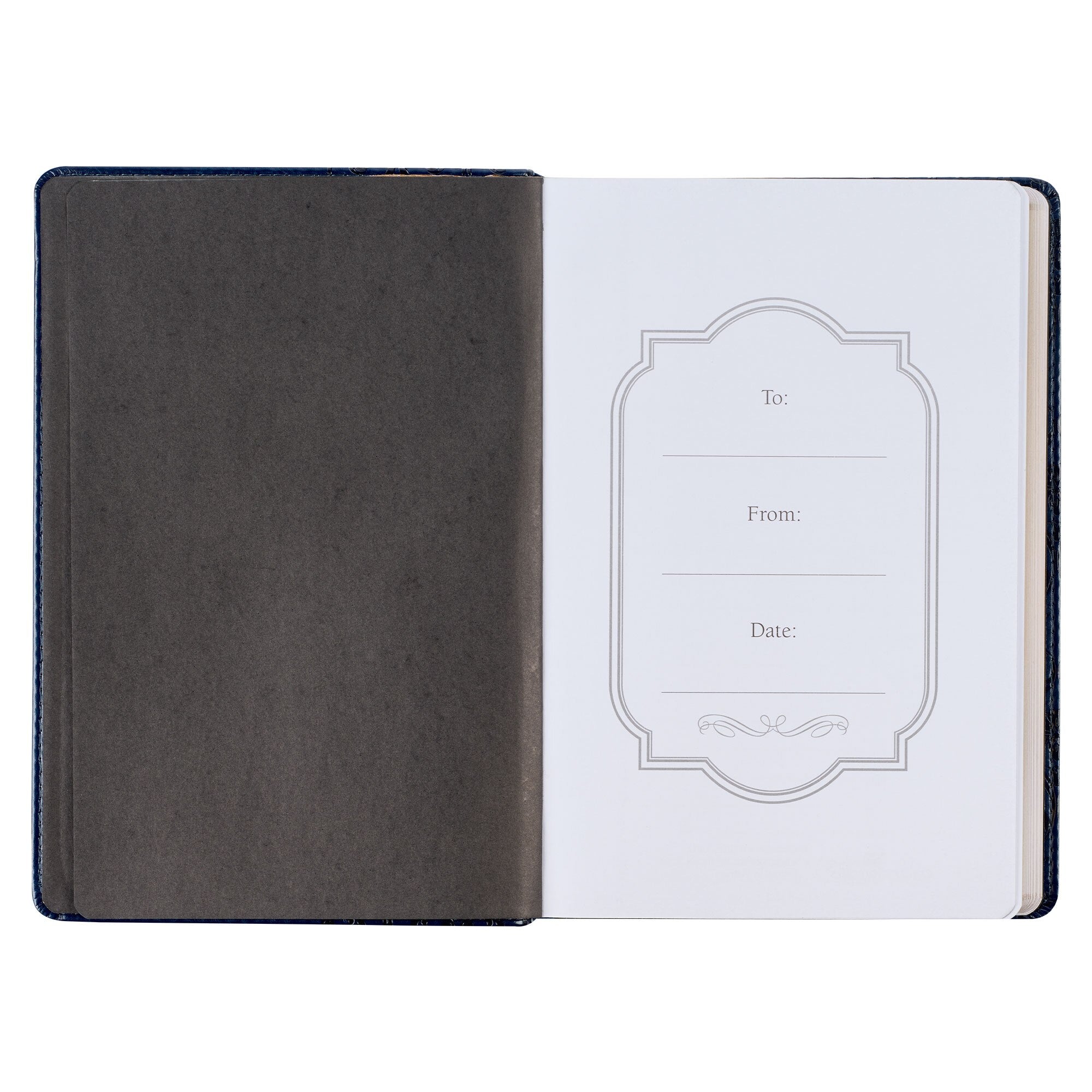 I Know The Plans Floral Trellis Blue Faux Leather Classic Journal - Jeremiah 29:11