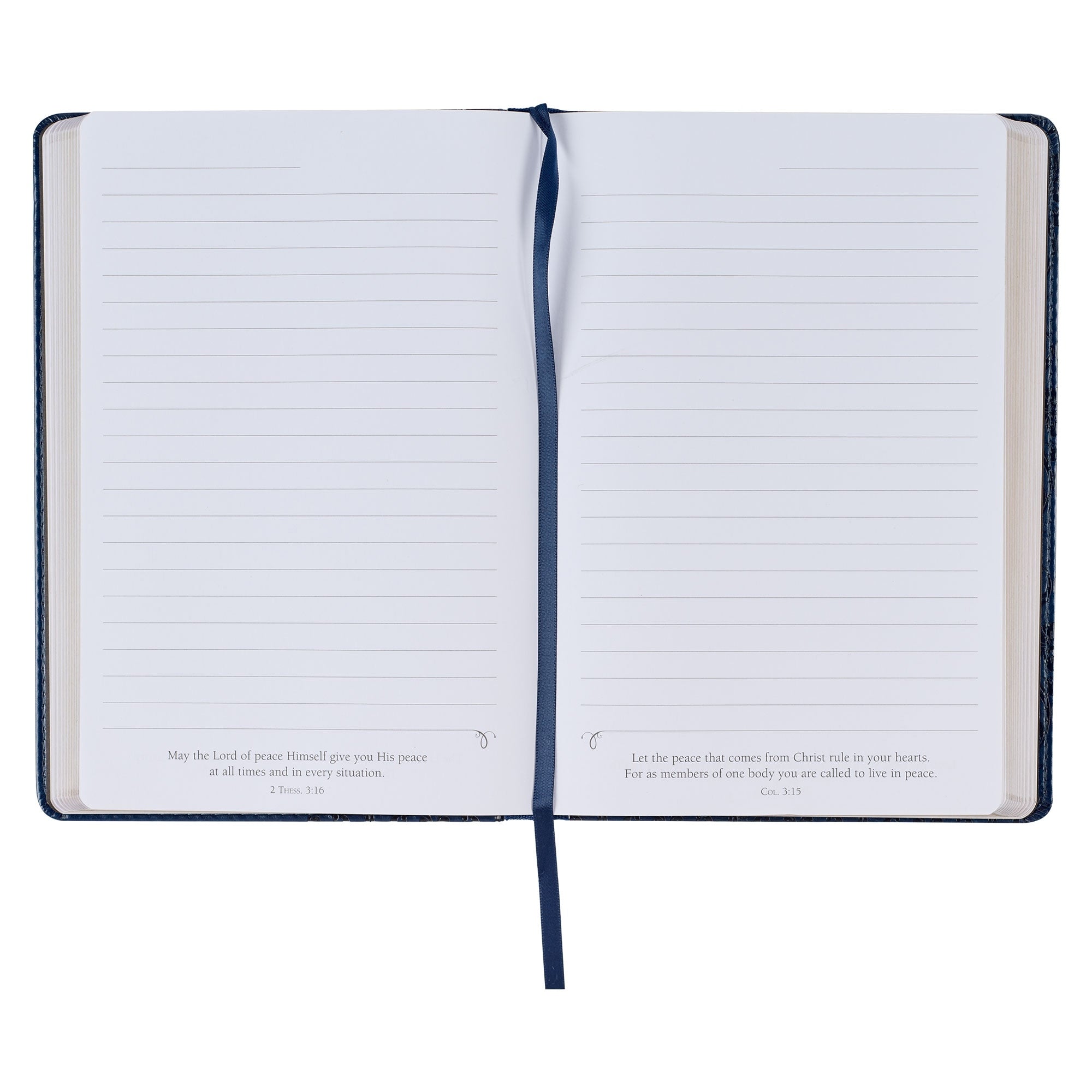 I Know The Plans Floral Trellis Blue Faux Leather Classic Journal - Jeremiah 29:11