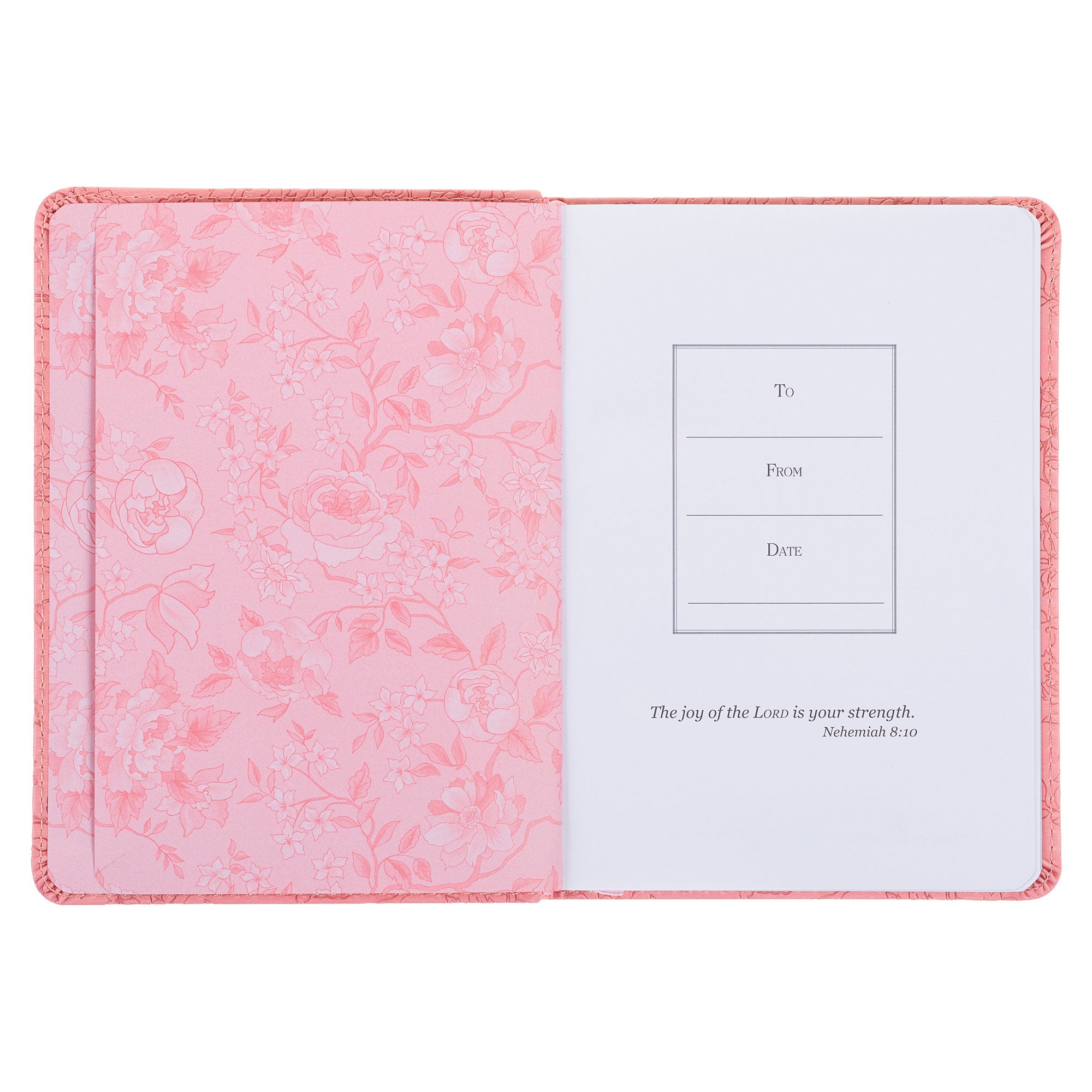 More Precious than Rubies Strawberry Pink Handy-sized Faux Leather Journal - Proverbs 31:26