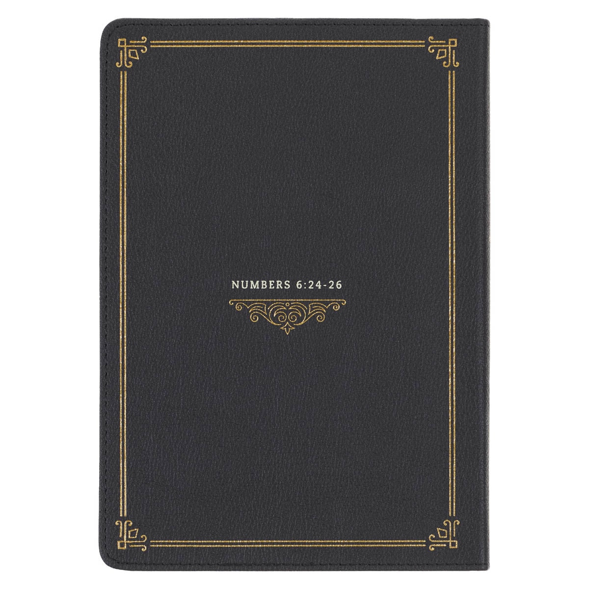 Bless You and Keep You Black Faux Leather Classic Journal - Numbers 6:24-26