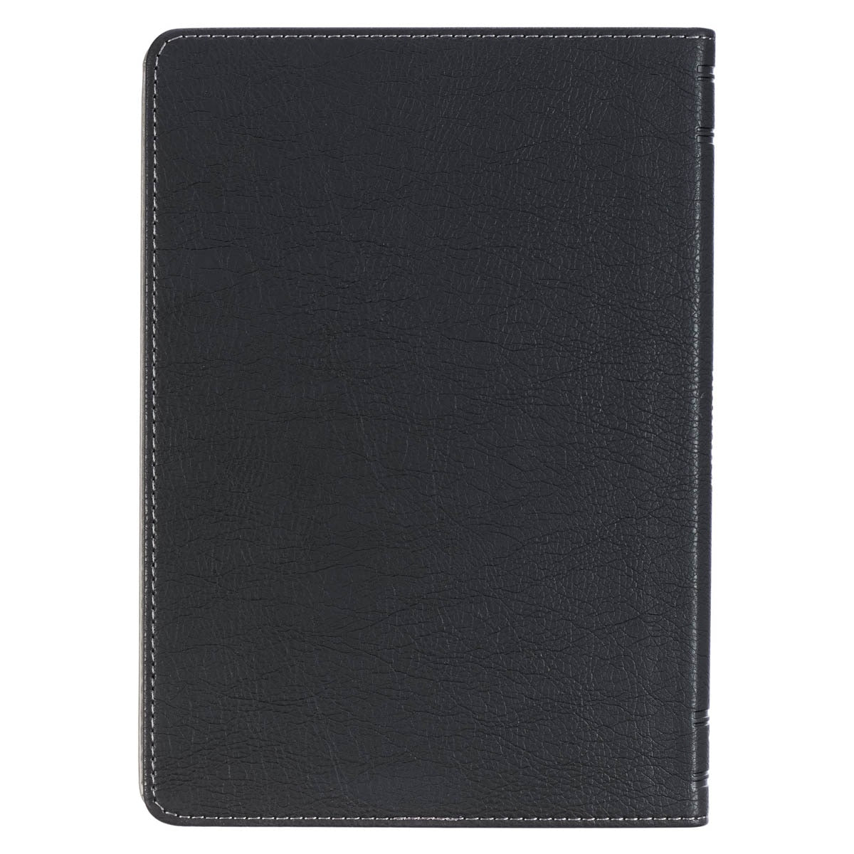 Seek the Lord Black and Gray Faux Leather Classic Journal  - 1 Chronicles 16:11