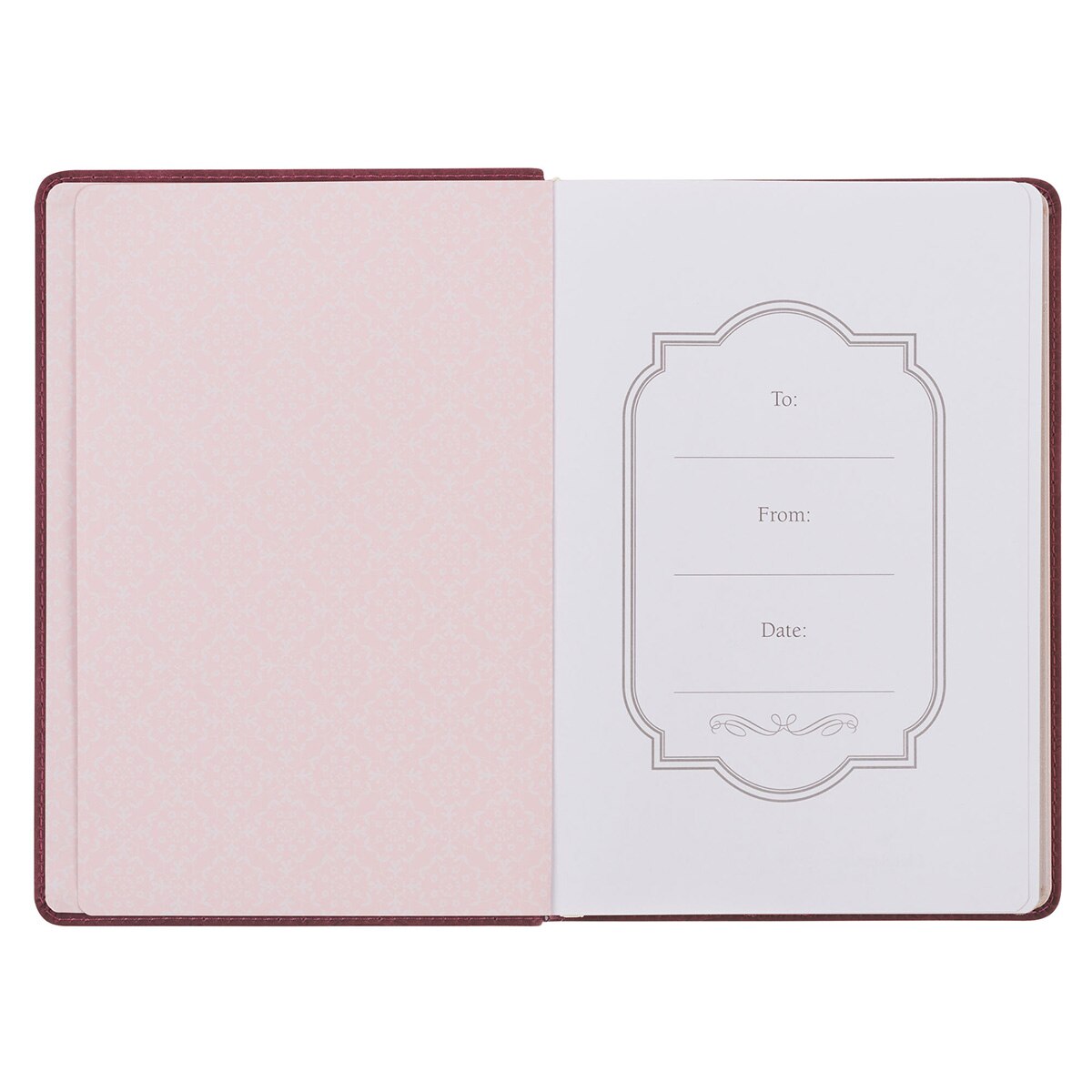 Things Are Possible Burgundy Faux Leather Classic Journal - Matthew 19:26