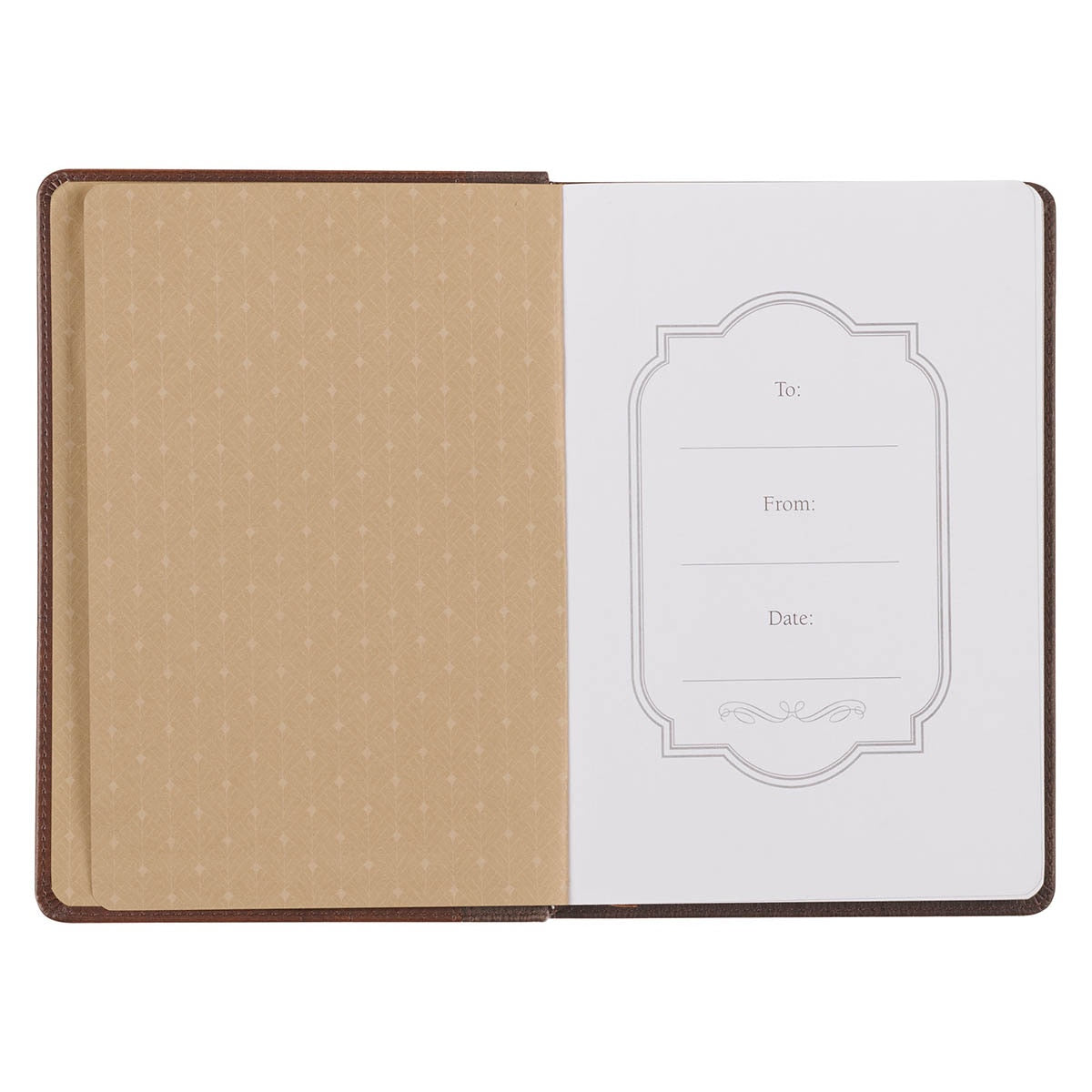 Amazing Grace Brown Crown of Thorns Classic Faux Leather Journal - Isaiah 53:3