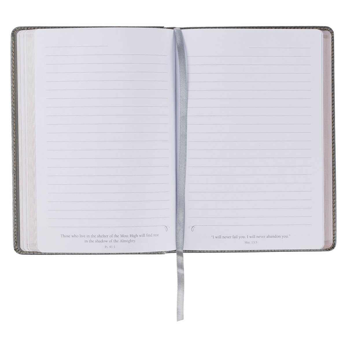 Trust in the Lord Charcoal Faux Leather Classic Journal - Proverbs 3:5