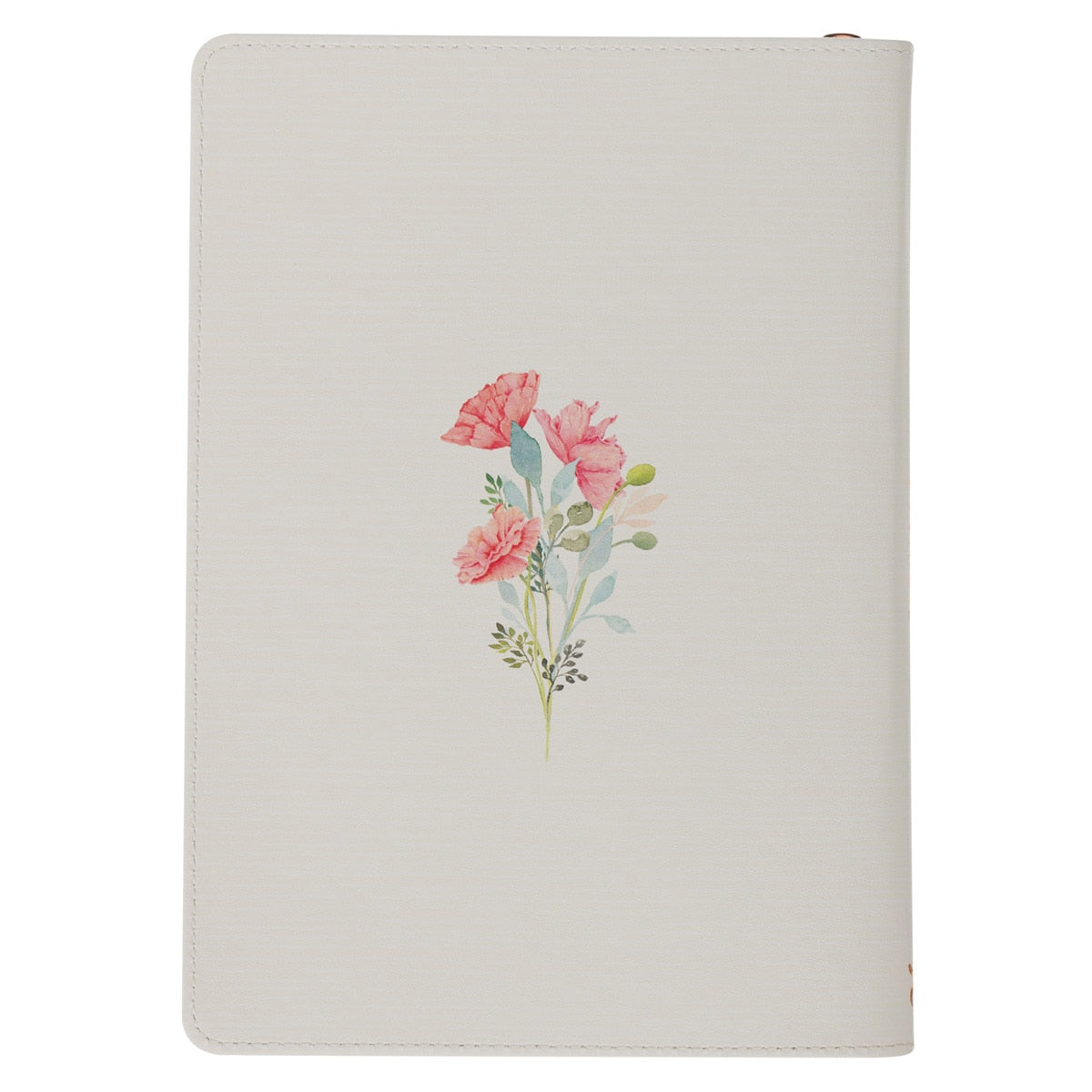 A Sweet Friendship Bright Floral Wreath Faux Leather Classic Journal with Zipper Closure - Proverbs 27:9