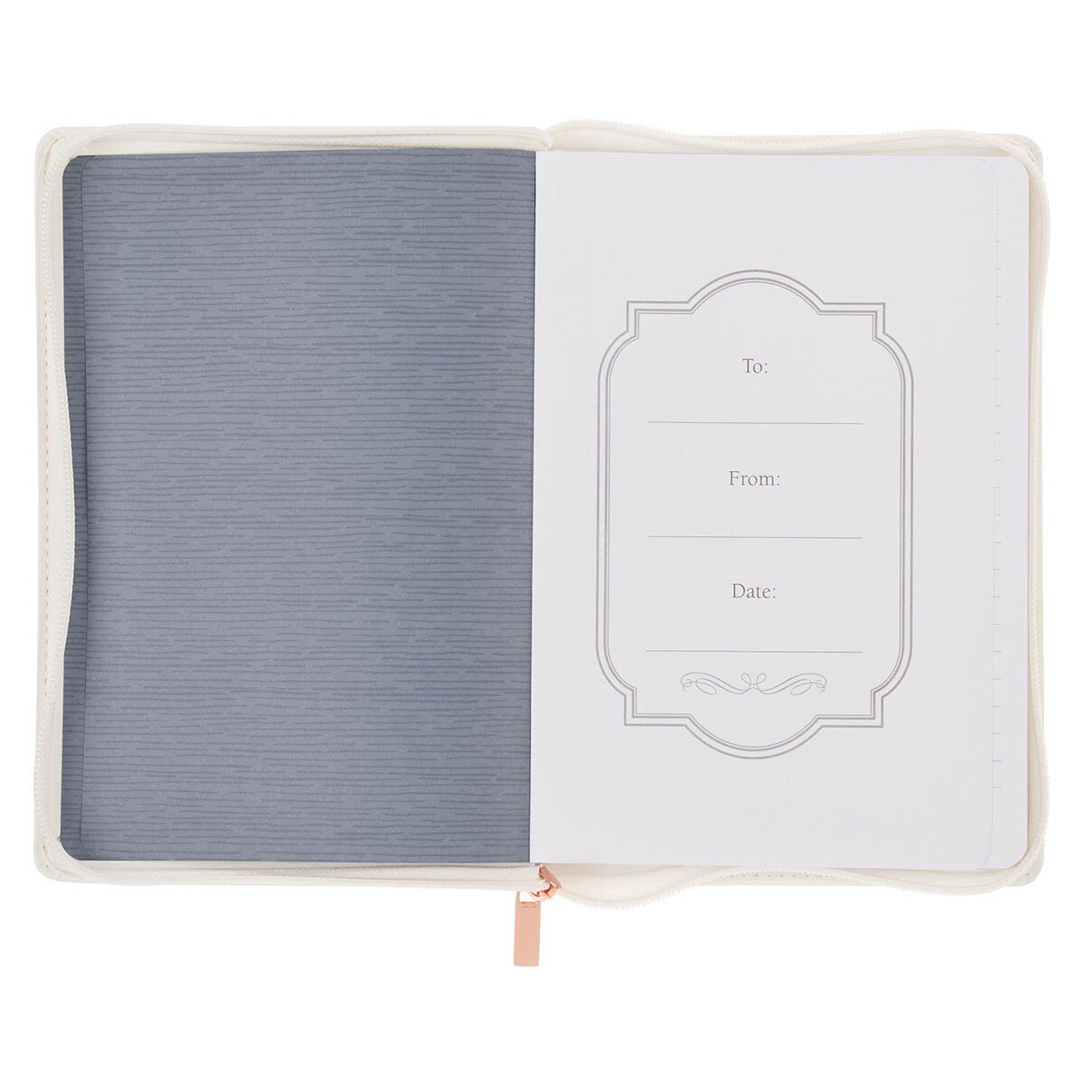 A Sweet Friendship Bright Floral Wreath Faux Leather Classic Journal with Zipper Closure - Proverbs 27:9