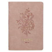 Trust Mottled Blush Faux Leather Classic Journal - Proverbs 3:5