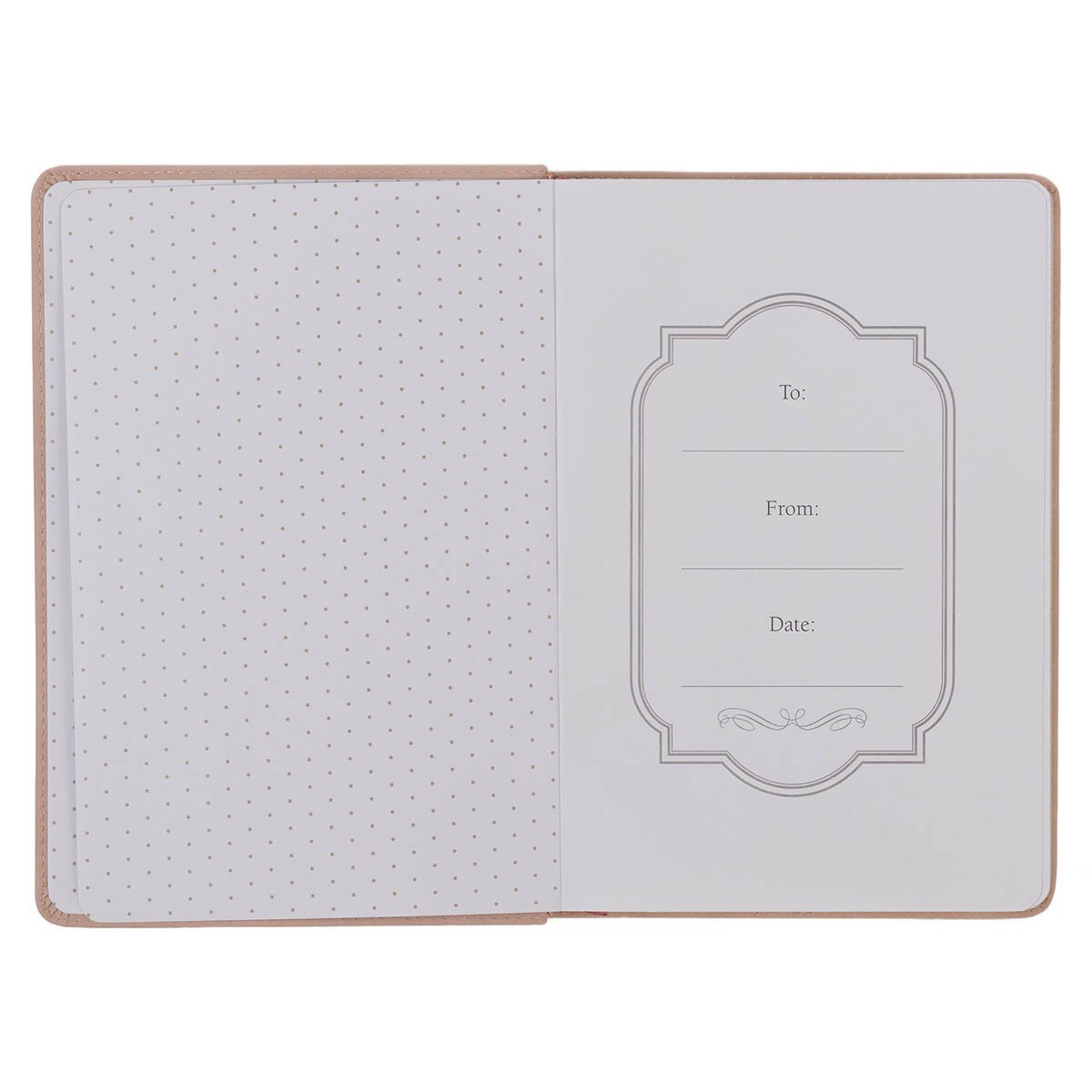 Trust Mottled Blush Faux Leather Classic Journal - Proverbs 3:5