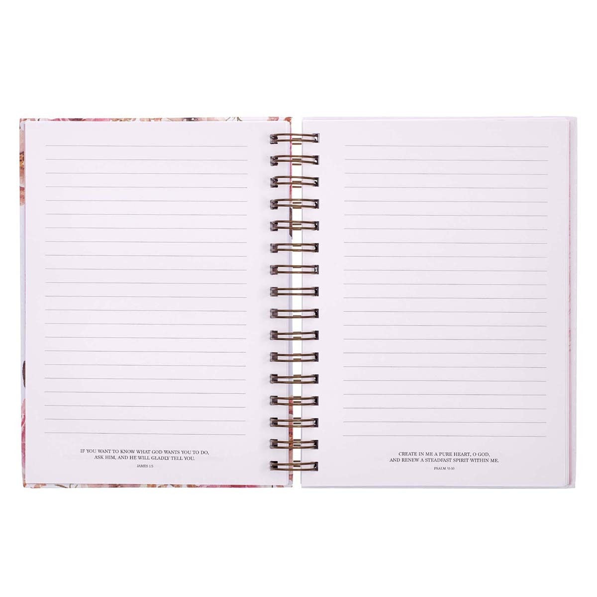 With God All Things are Possible Large Wirebound Journal with Elastic Closure - Matthew 19:26