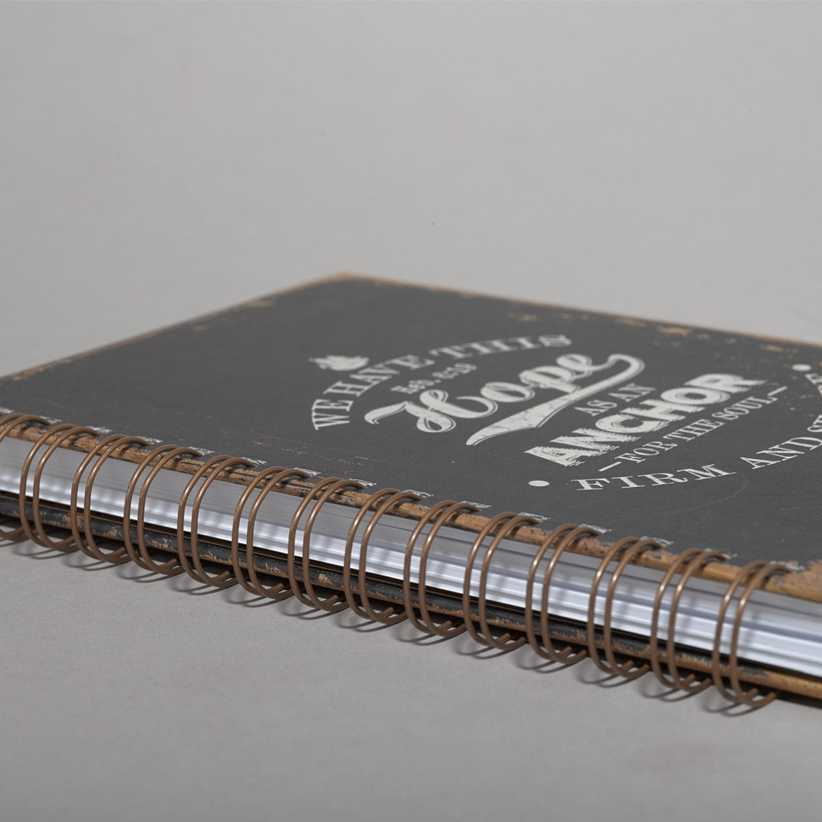 Hope As An Anchor Large Hardcover Wirebound Journal - Hebrews 6:19