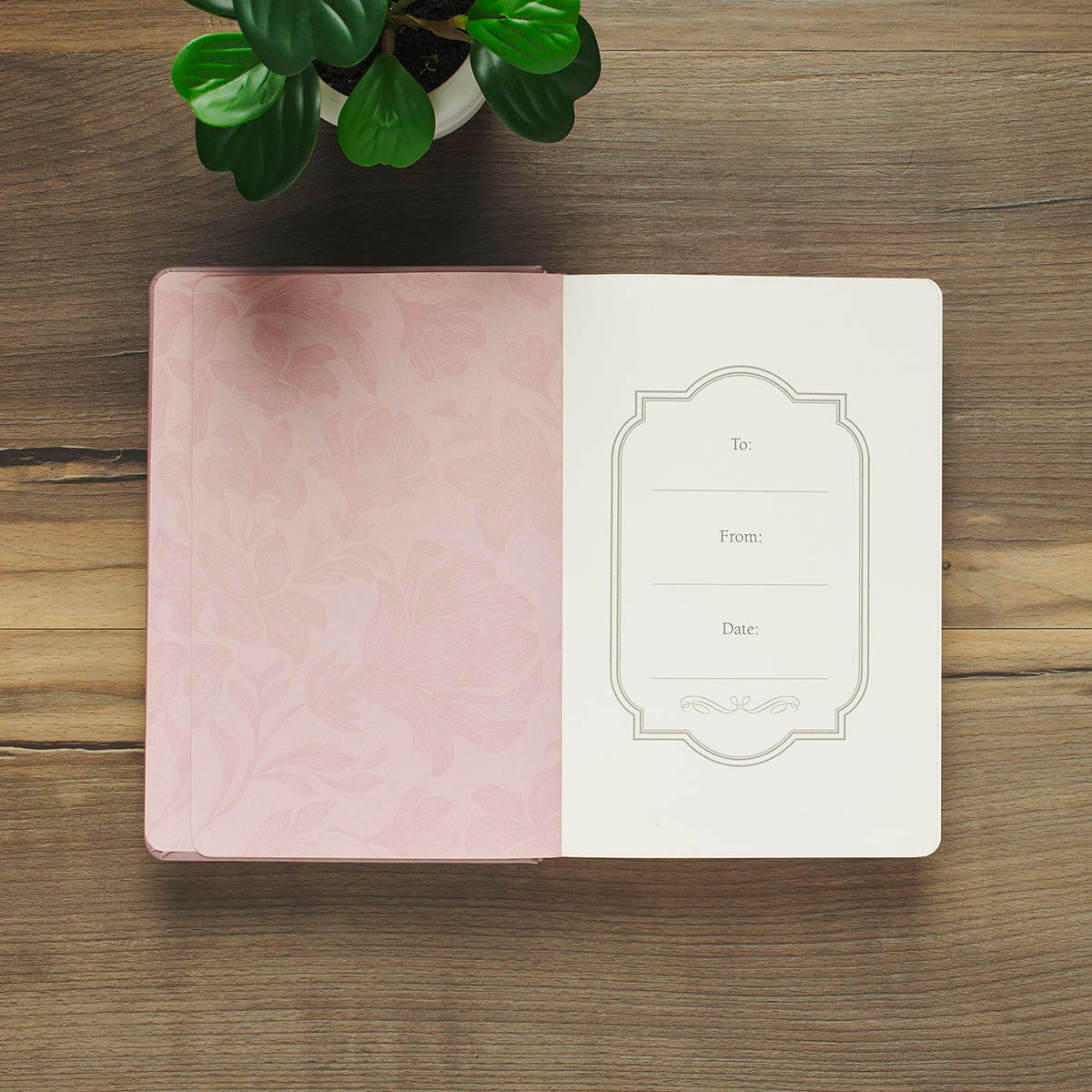 Trust in the Lord Mauve Faux Leather Hardcover Journal - Proverbs 3:5