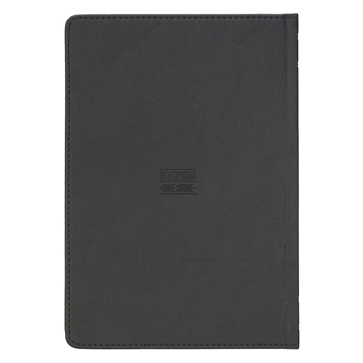 Be Strong & Courageous Black Lion Faux Leather Hardcover Journal - Joshua 1:9