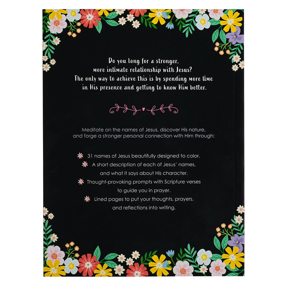 The Names of Jesus Prompted Coloring Prayer Journal 