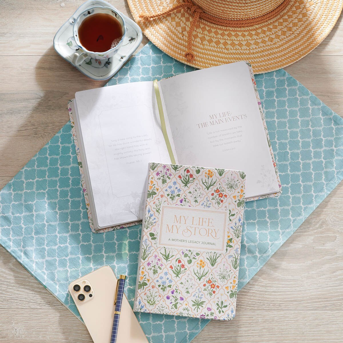 My Life, My Story: A Mother's Legacy Journal White Faux Leather Prompted Journal