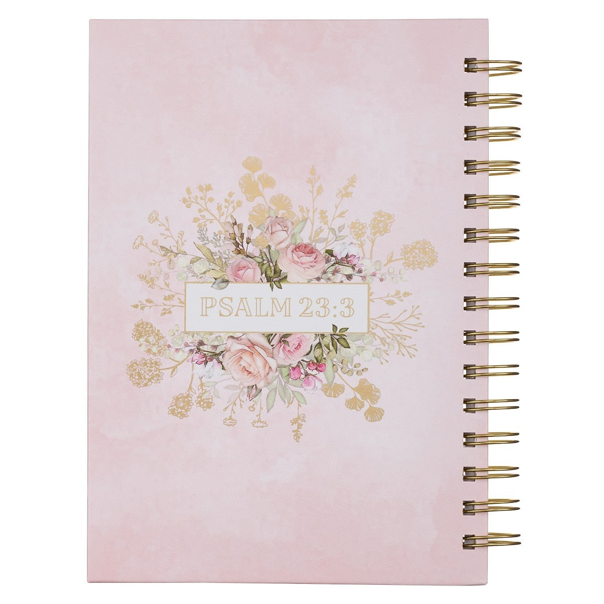 He Gives Me New Strength Large Wirebound Journal - Psalm 23:3