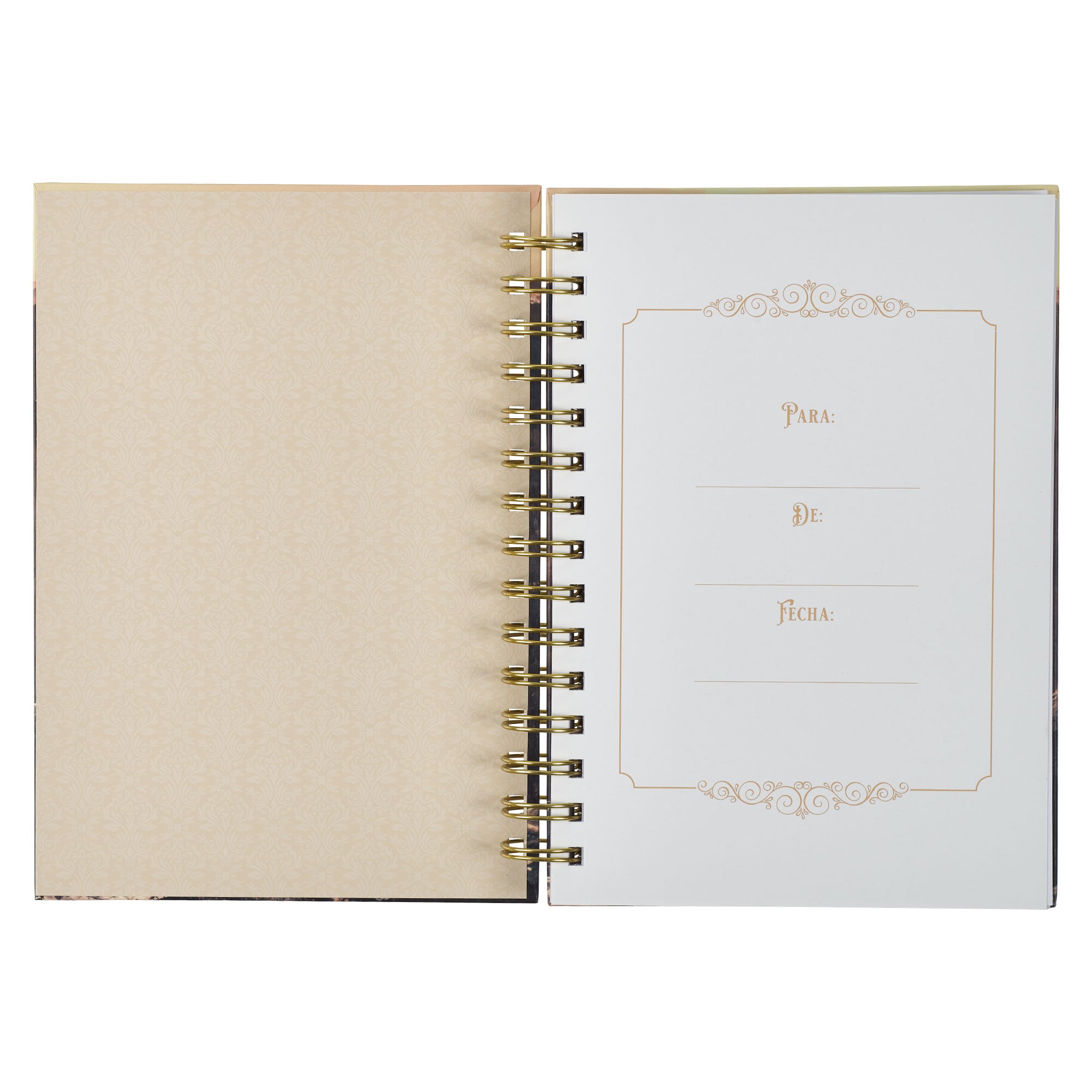 Diario grande anillado de alambre con vista de montañas «Todo es posible» - Mateo 19:26