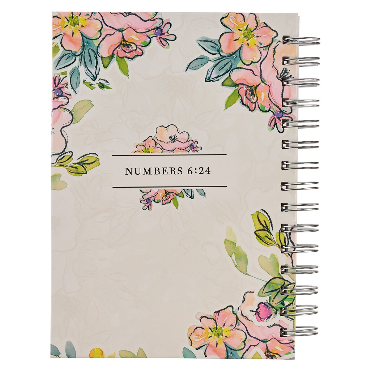 May His Face Shine Upon You Large Wirebound Journal - Numbers 6:24