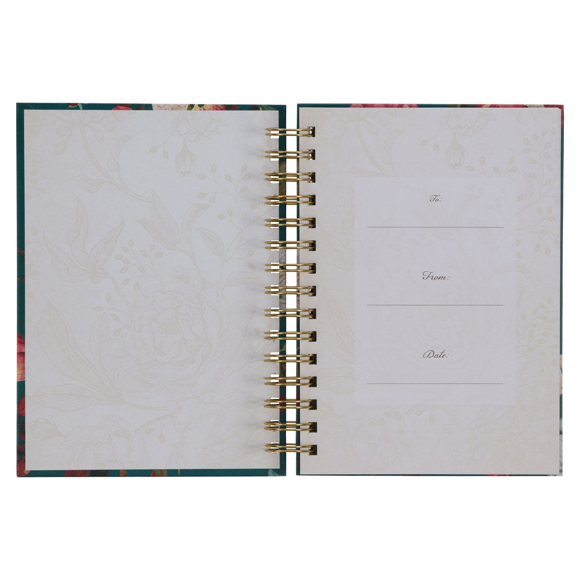 All Things are Possible Teal Tourmaline Wirebound Journal - Matthew 19:26