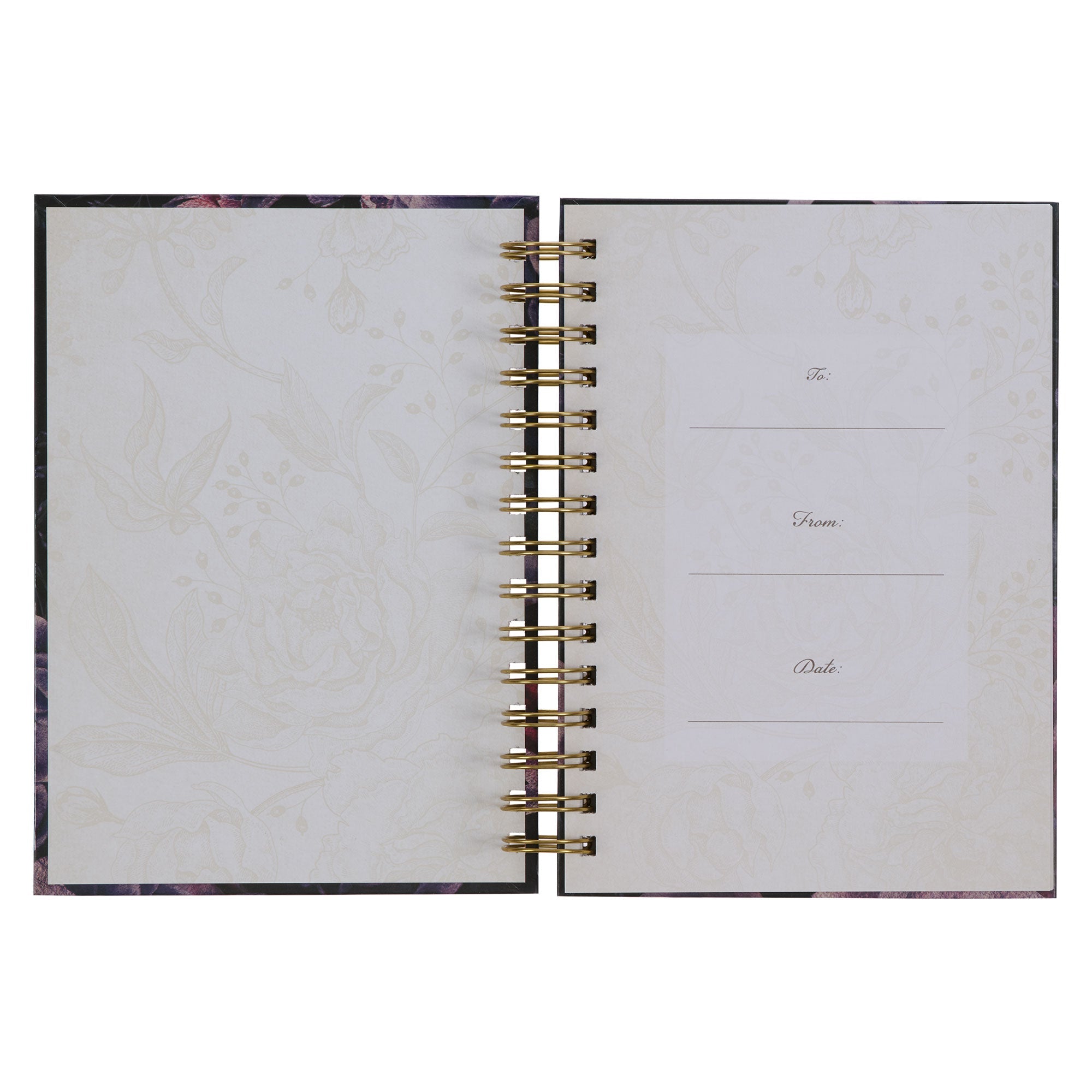 His Mercies are New Amethyst Purple Wirebound Journal - Lamentations 3:22-23