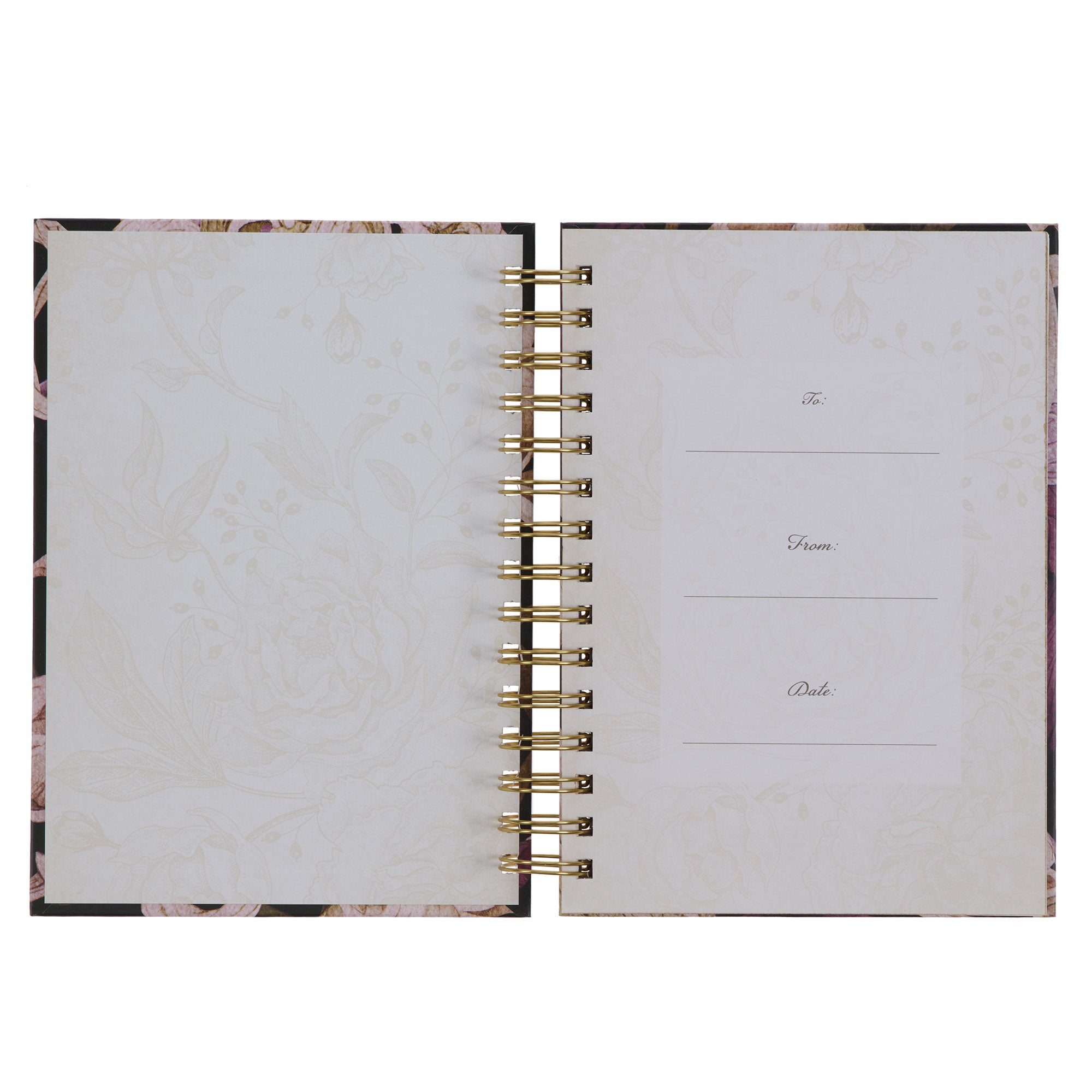 Strong and Courageous Topaz Pink Wirebound Journal - Joshua 1:9