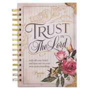 Trust in the LORD Floral Wirebound Journal - Proverbs 3:5