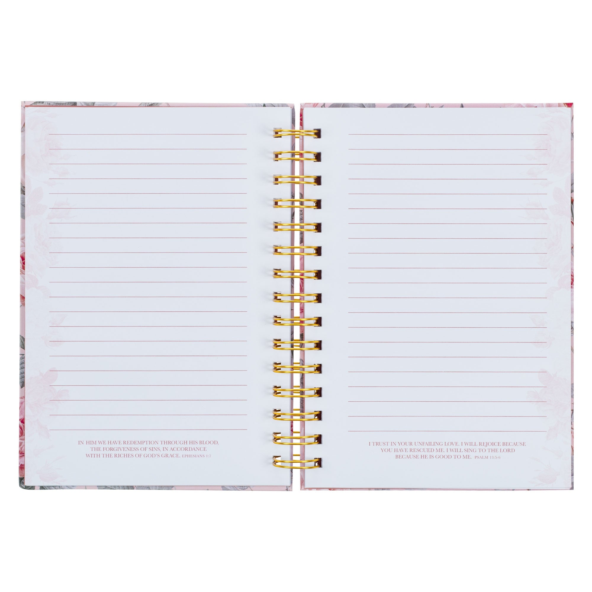 More Precious than Rubies Pink Floral Large Wirebound Journal - Proverbs 31:10