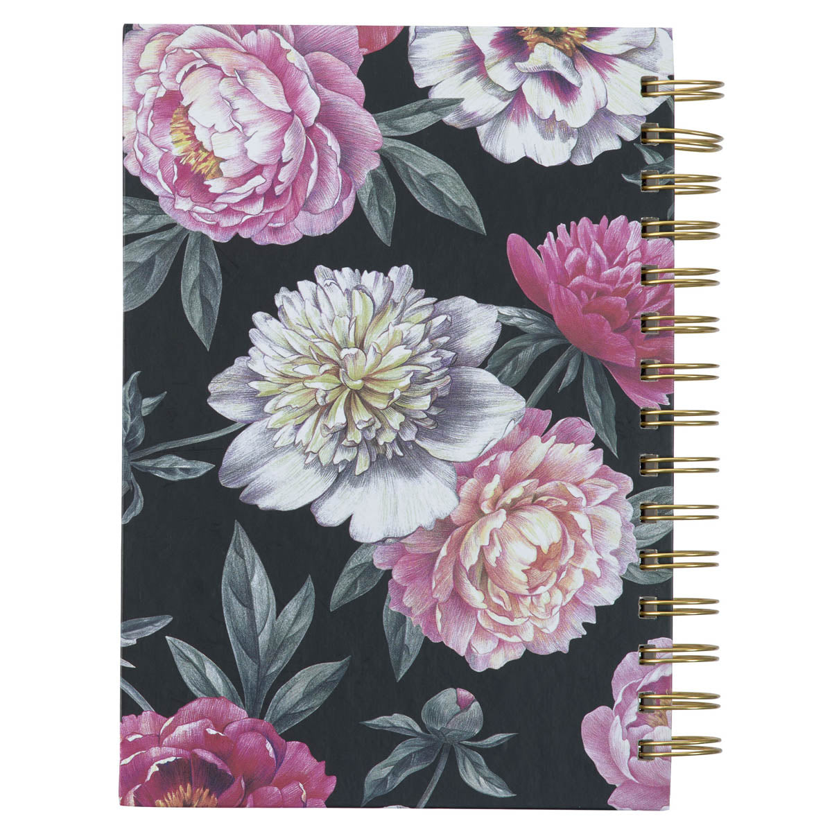 All Things Are Possible Floral Large Wirebound Journal - Matthew 19:26