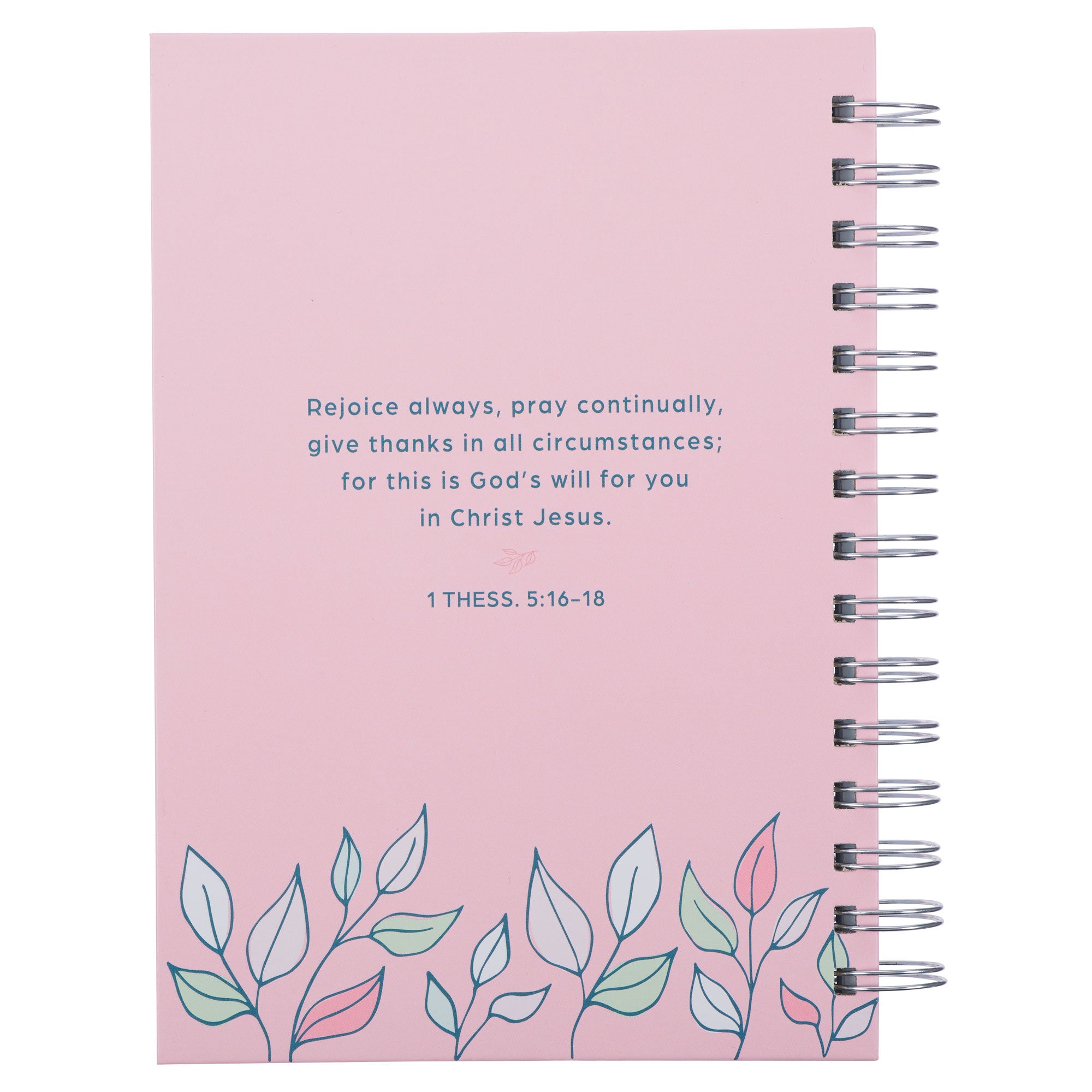 Thank You Mom Pink and White Daisy Wirebound Journal - 1 Thessalonians 5:16-18