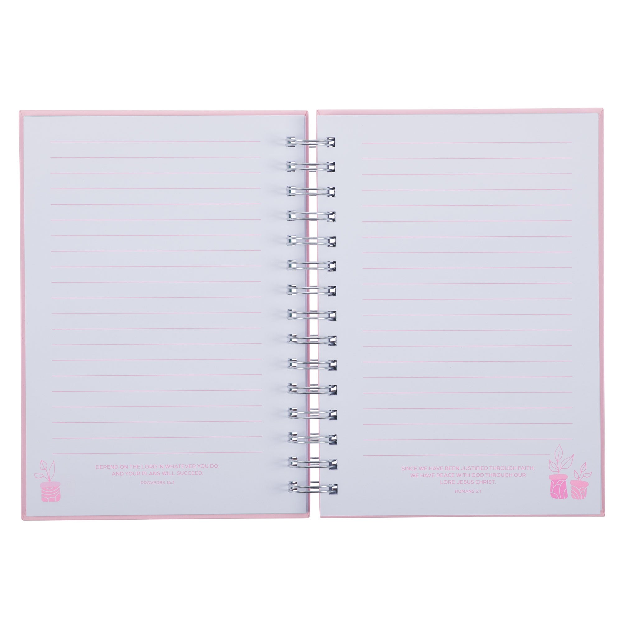 Thank You Mom Pink and White Daisy Wirebound Journal - 1 Thessalonians 5:16-18