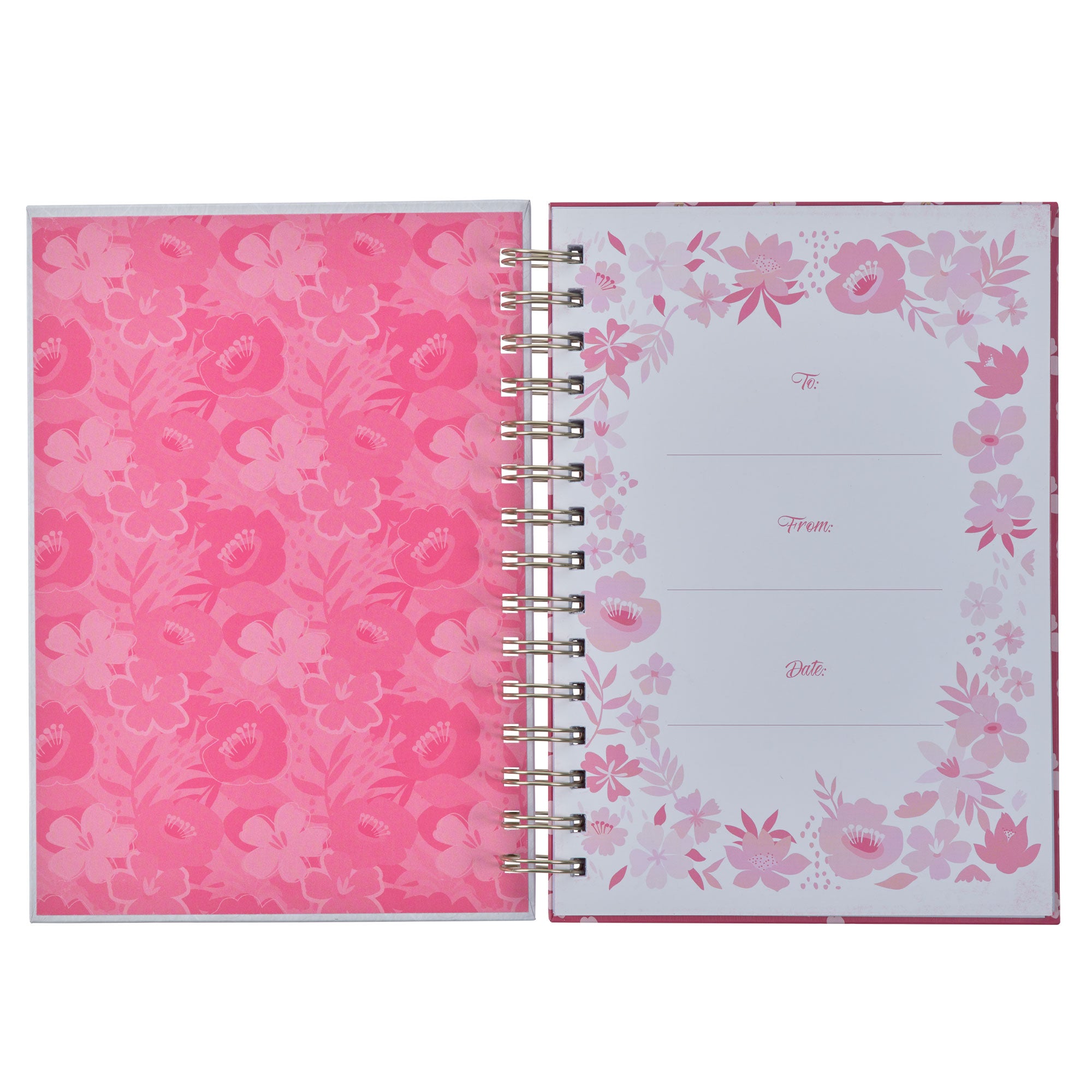 The Lord is with You Large Wirebound Journal - Zephaniah 3:17