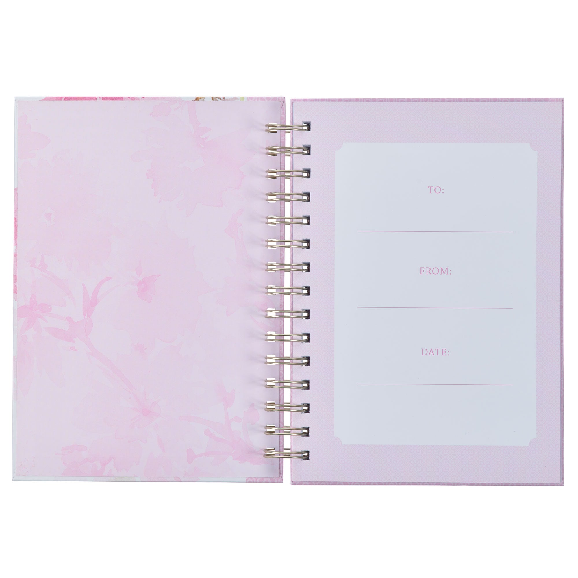 My Grace is Sufficient Chartreuse Hummingbird Large Wirebound Journal - 2 Corinthians 12:9